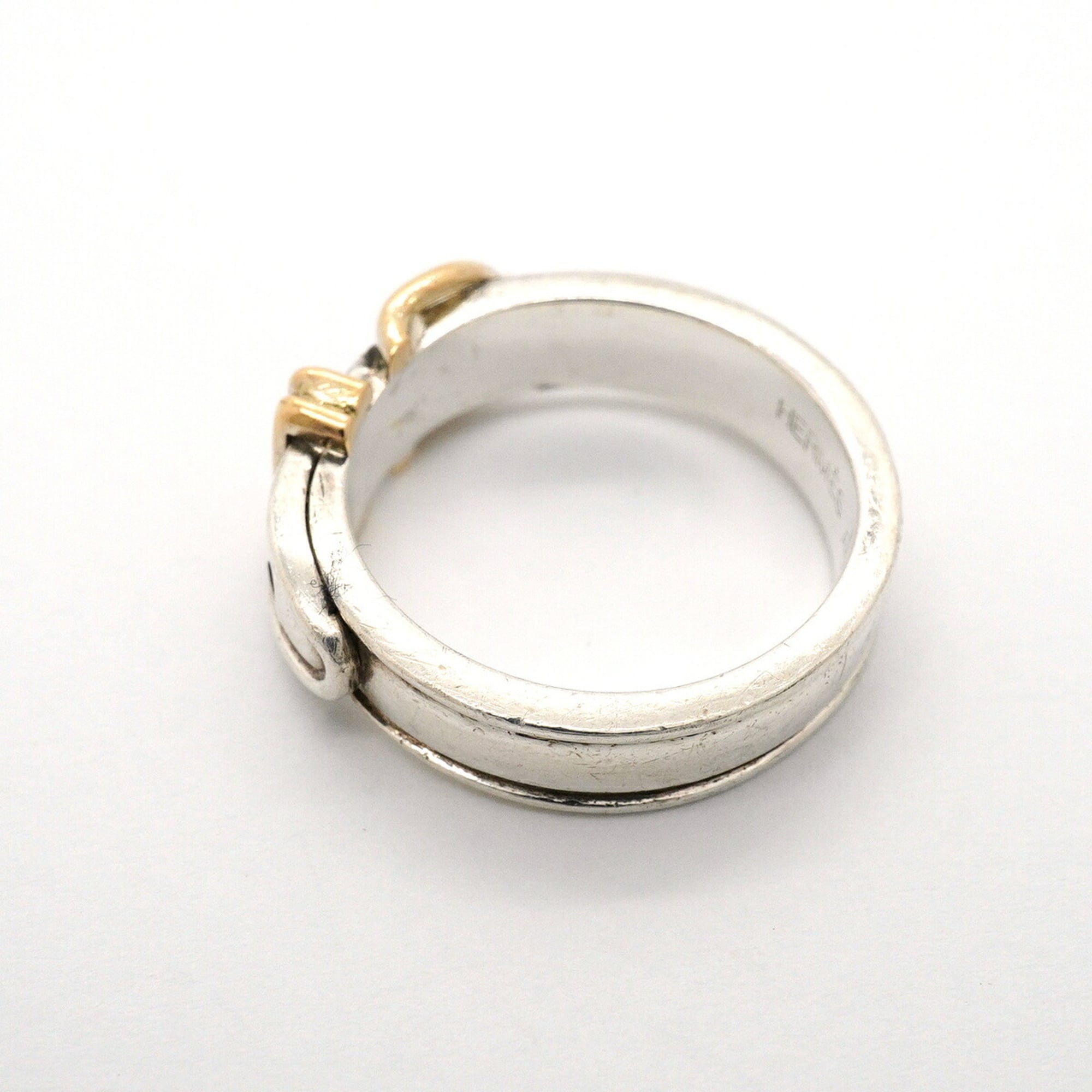 Hermes Yellow Gold (18K) Silver 925 Band Ring (Pre-Owned)