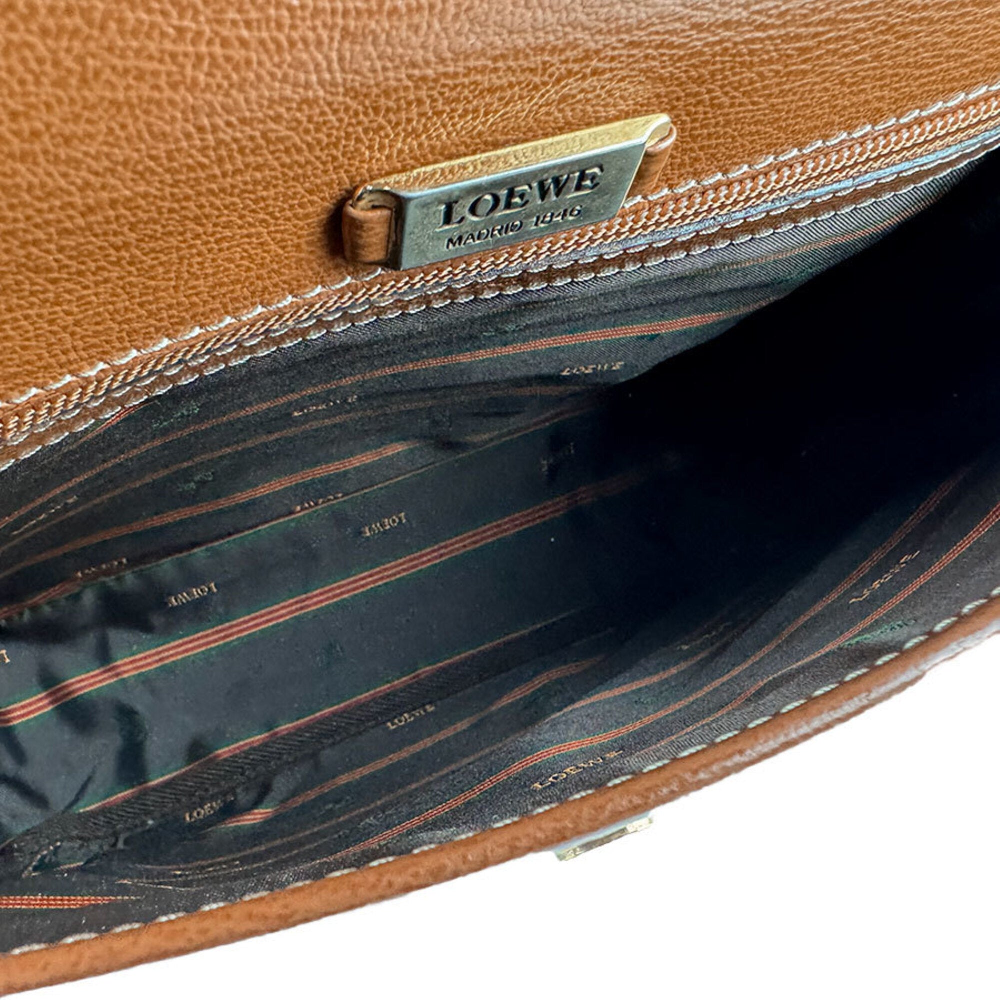Loewe Brown Leather Shoulder Bag (Pre-Owned)