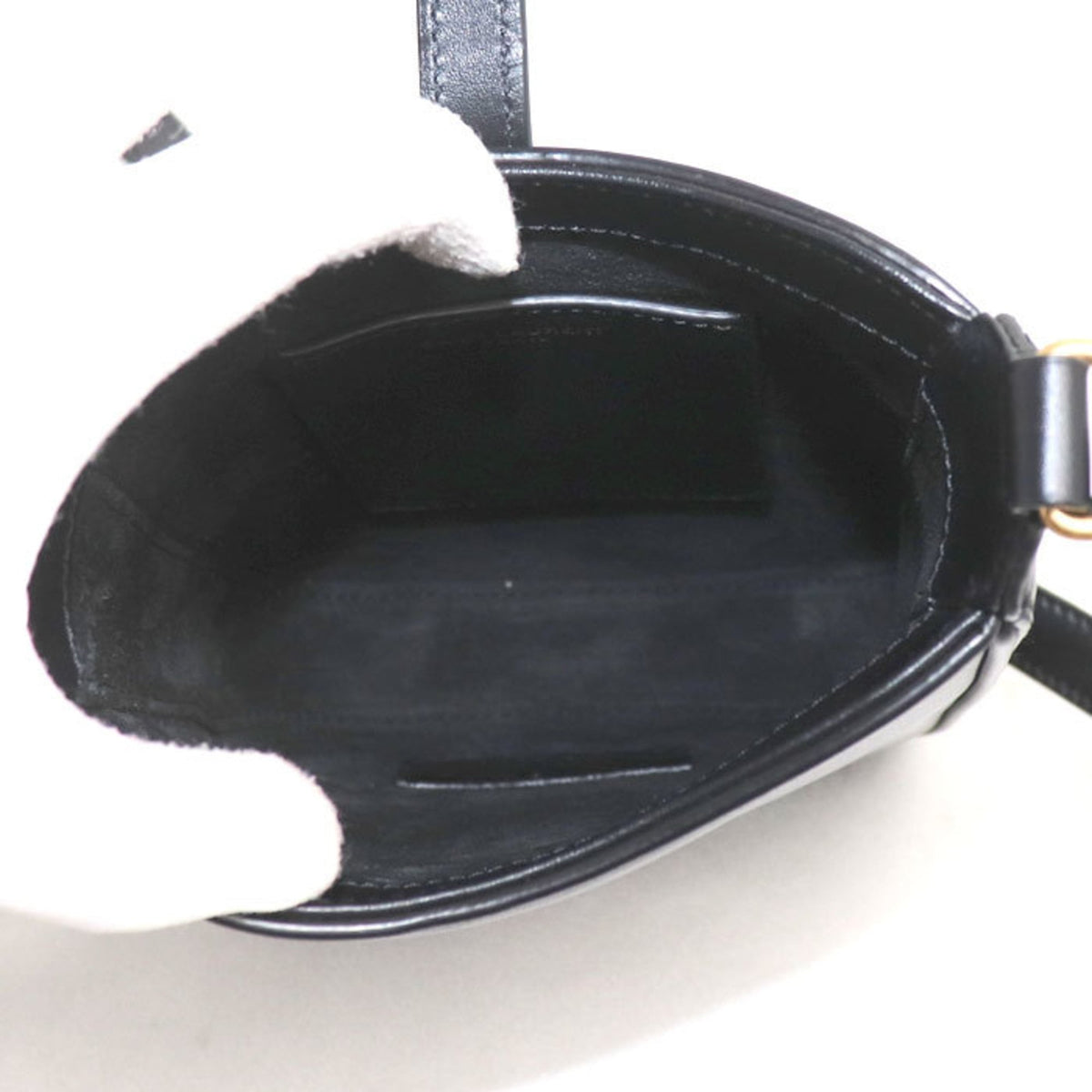 Saint Laurent Black Leather Shoulder Bag (Pre-Owned)