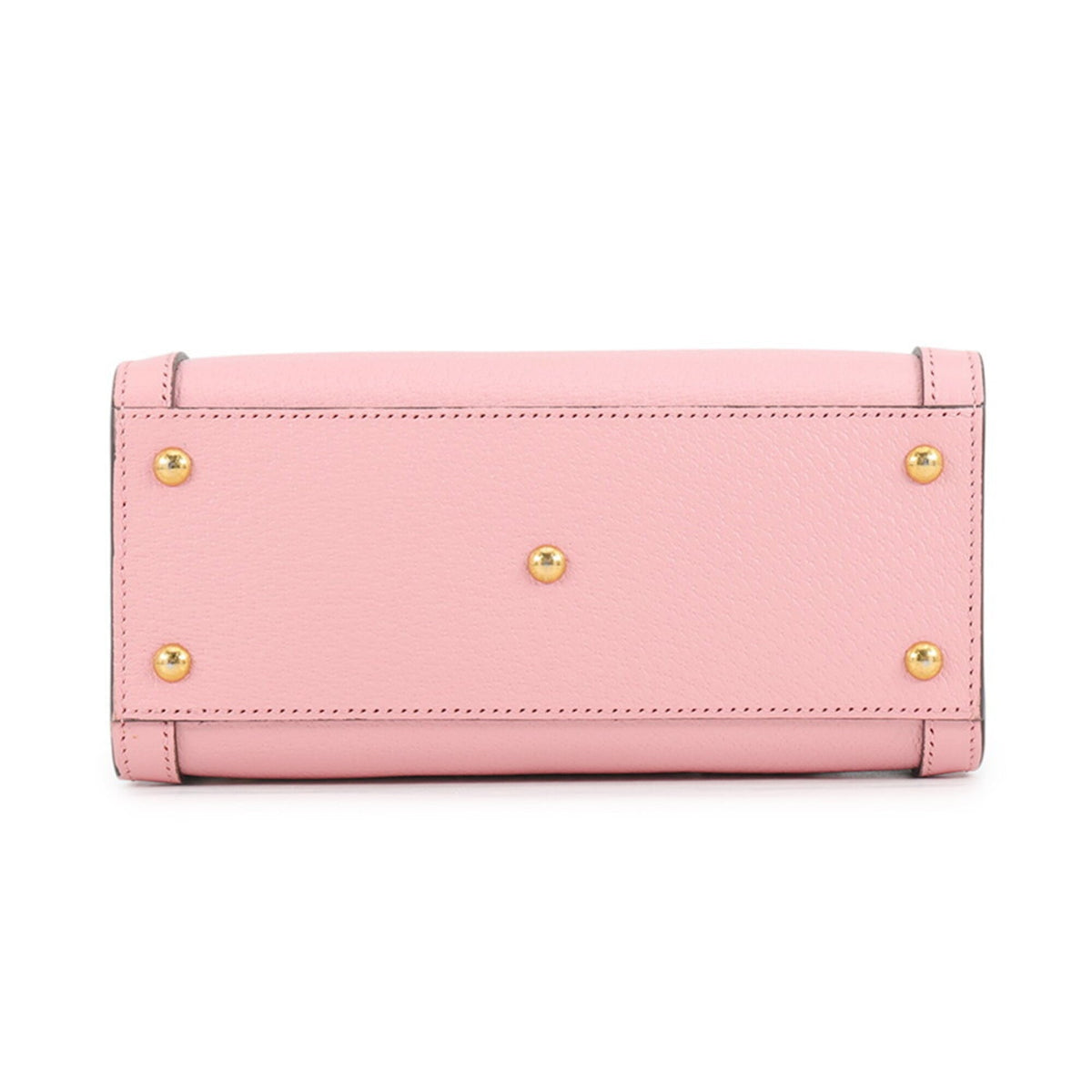 Gucci Pink Leather Handbag Tote Bag (Pre-Owned)
