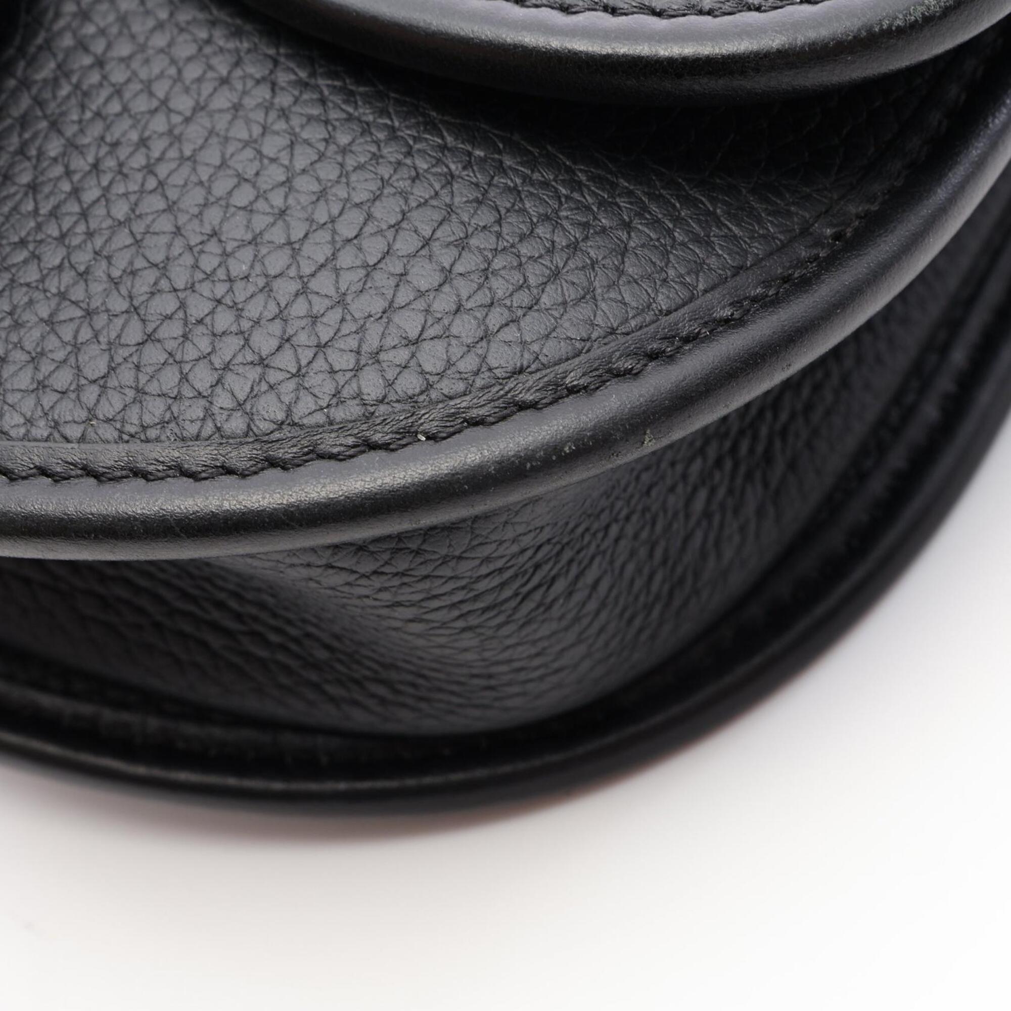Christian Dior Black Leather Handbag Shoulder Bag (Pre-Owned)