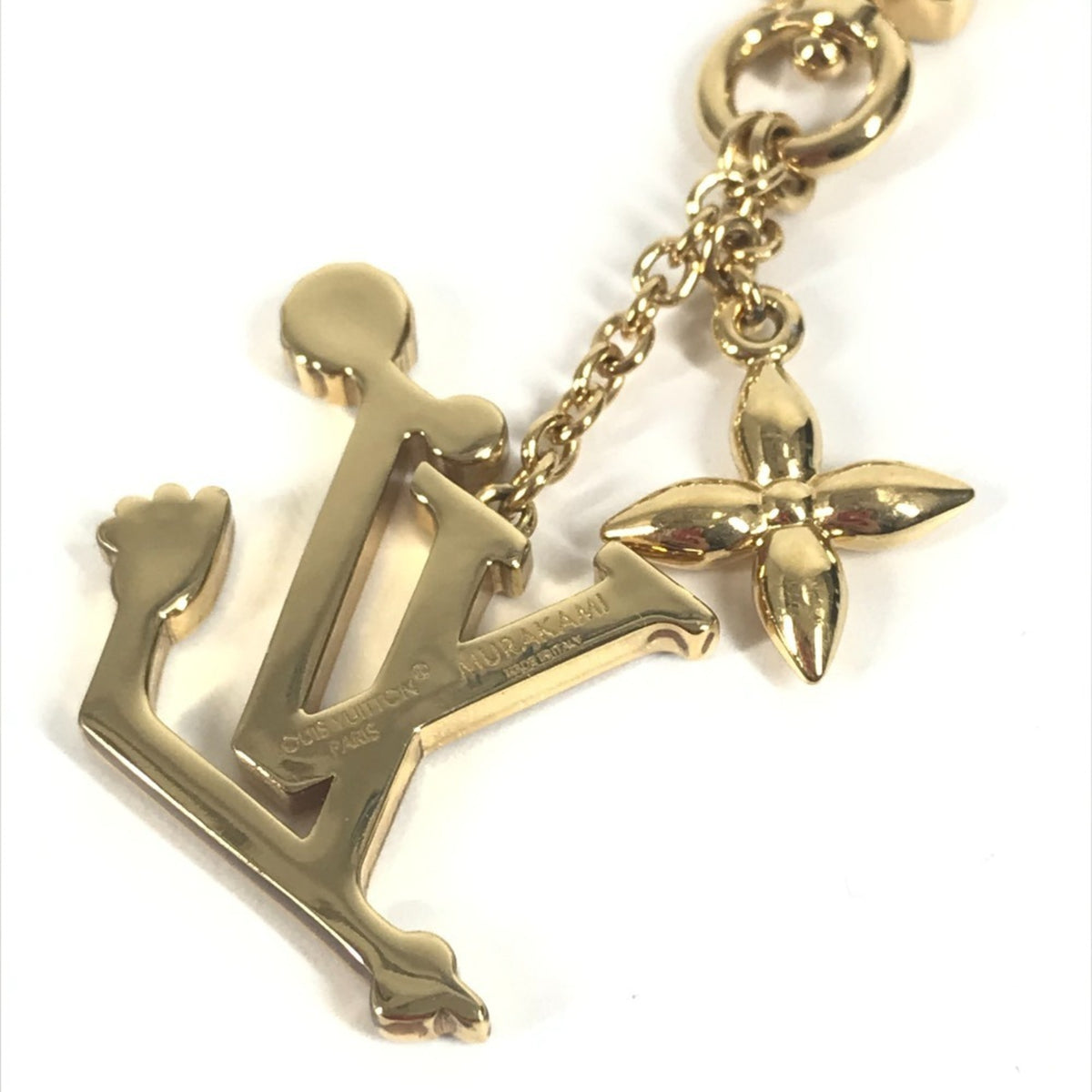Louis Vuitton Gold Multi-Color Metal Necklace (Pre-Owned)