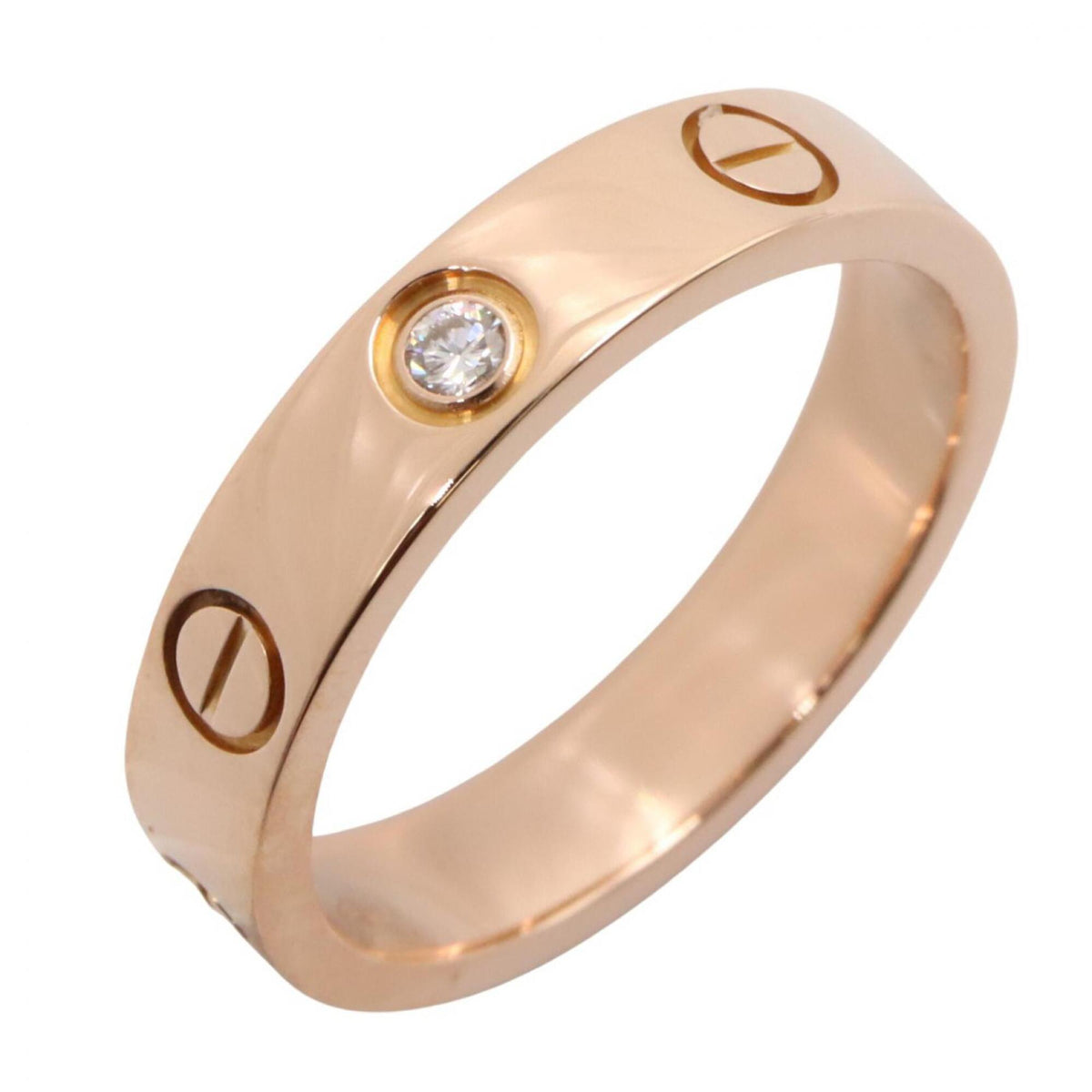 Cartier Gold Clear Pink Gold (18K) Band Ring (Pre-Owned)