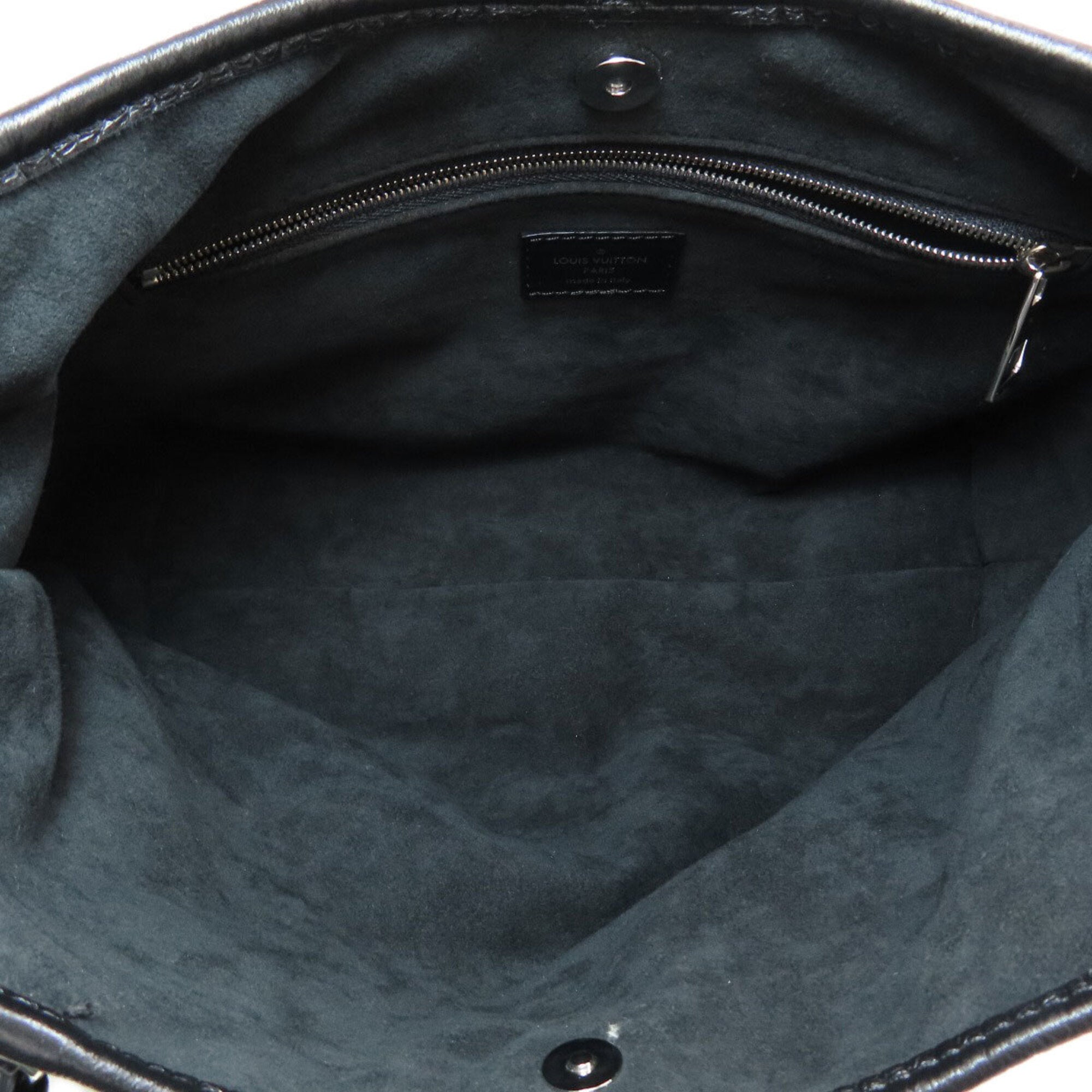 Louis Vuitton Black Leather Shoulder Bag (Pre-Owned)