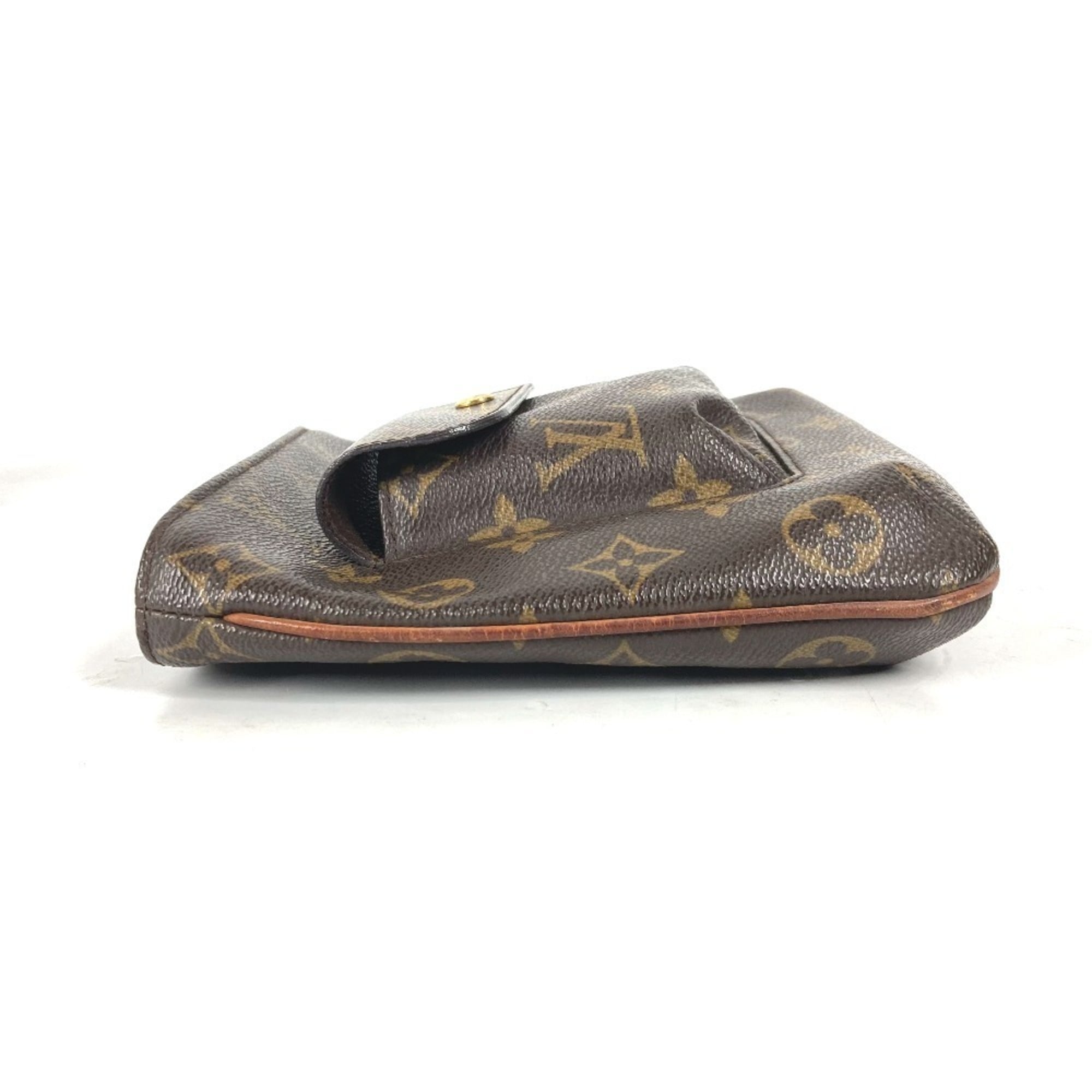 Louis Vuitton Brown Monogram Canvas Clutch Bag Pouch (Pre-Owned)