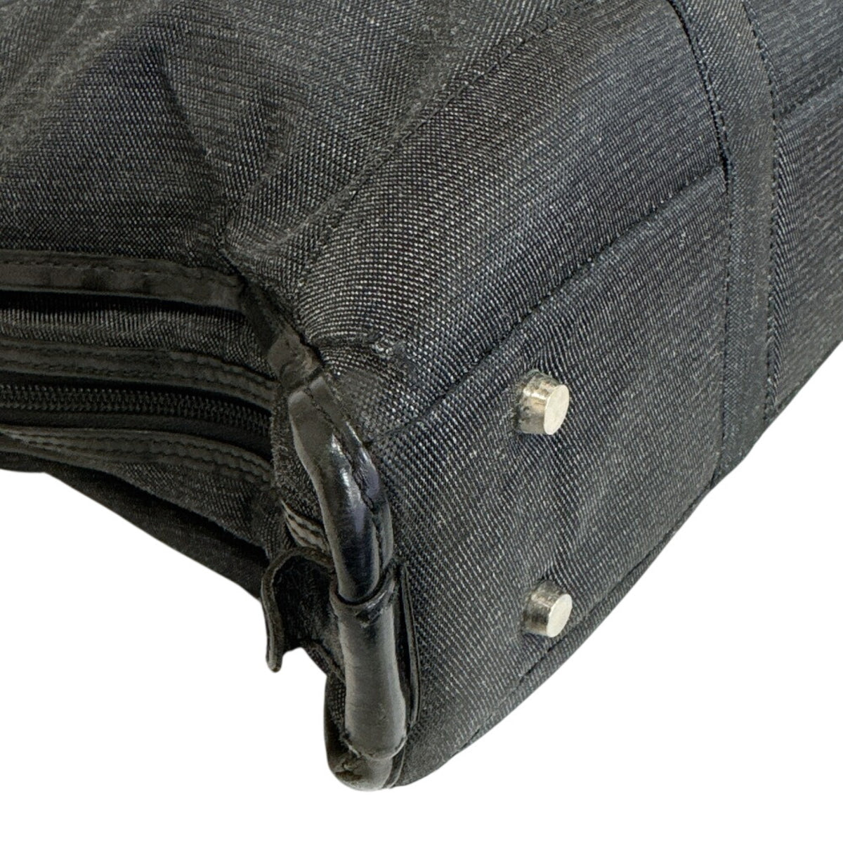 Hunting World Black Canvas Briefcase Shoulder Bag (Pre-Owned)