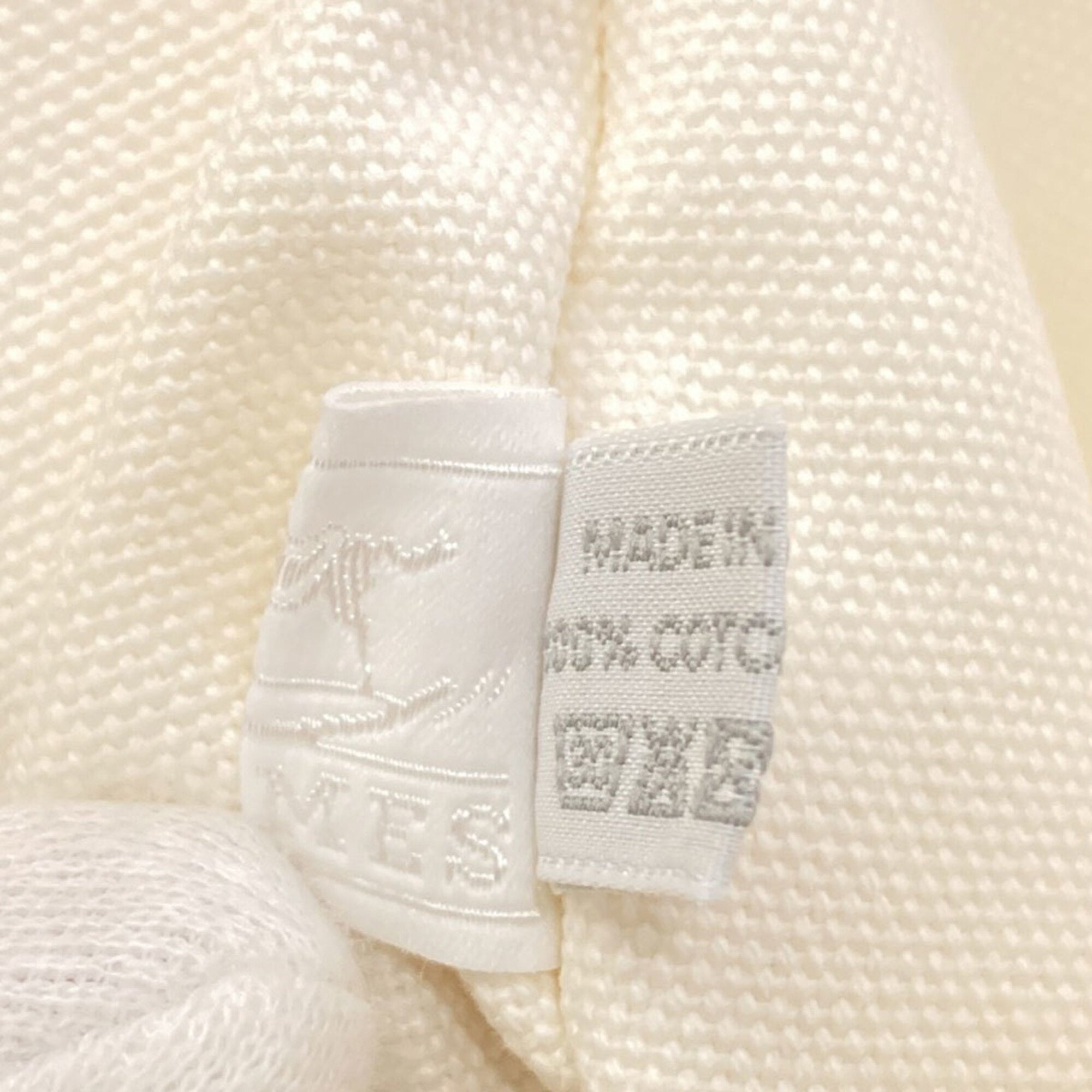 Hermes White Canvas Pouch Tote Bag (Pre-Owned)