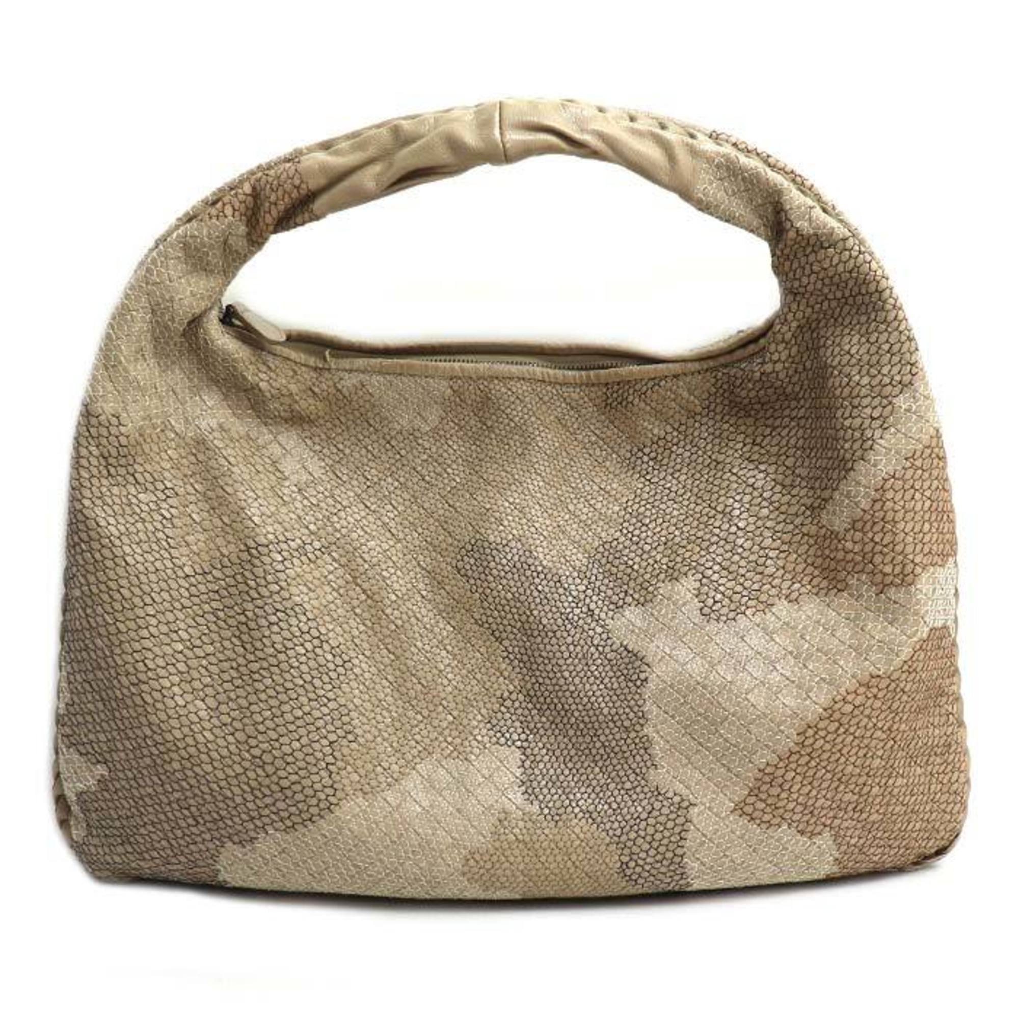 Bottega Veneta Beige Leather Shoulder Bag (Pre-Owned)