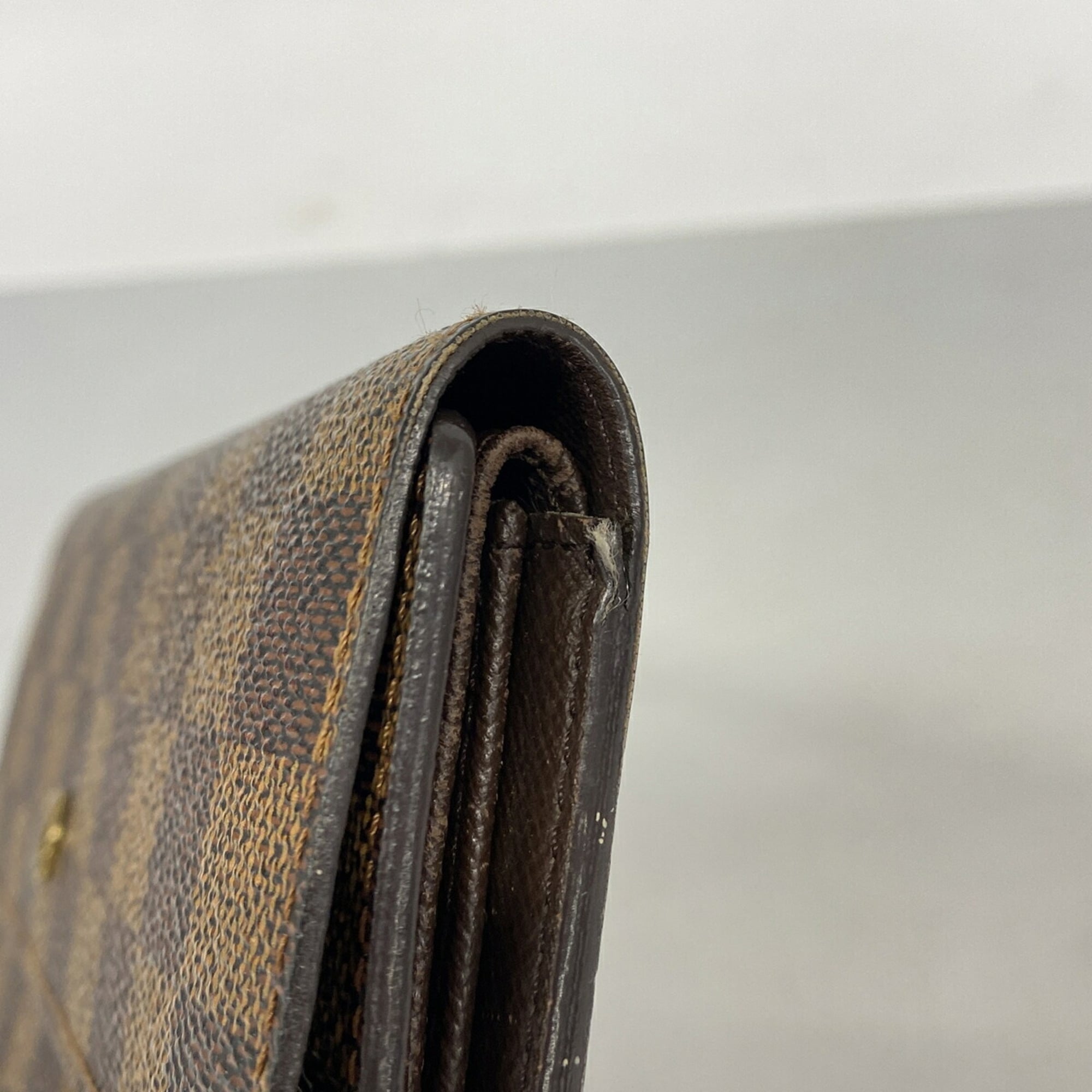 Louis Vuitton Ebene Long Wallet (Tri-Fold) (Pre-Owned)