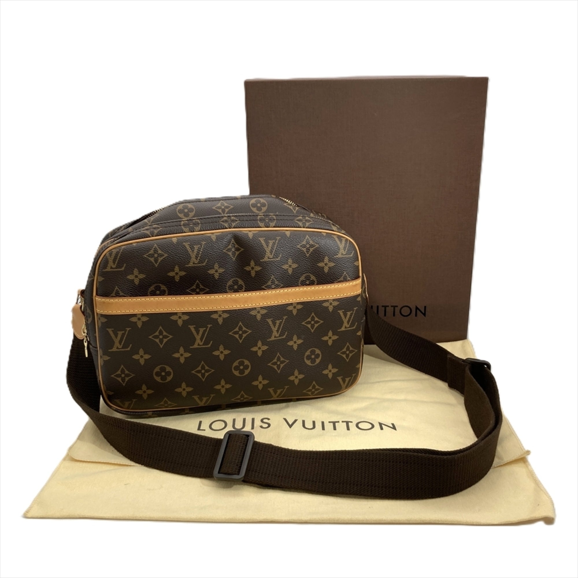 Louis Vuitton Brown Monogram Canvas Shoulder Bag (Pre-Owned)
