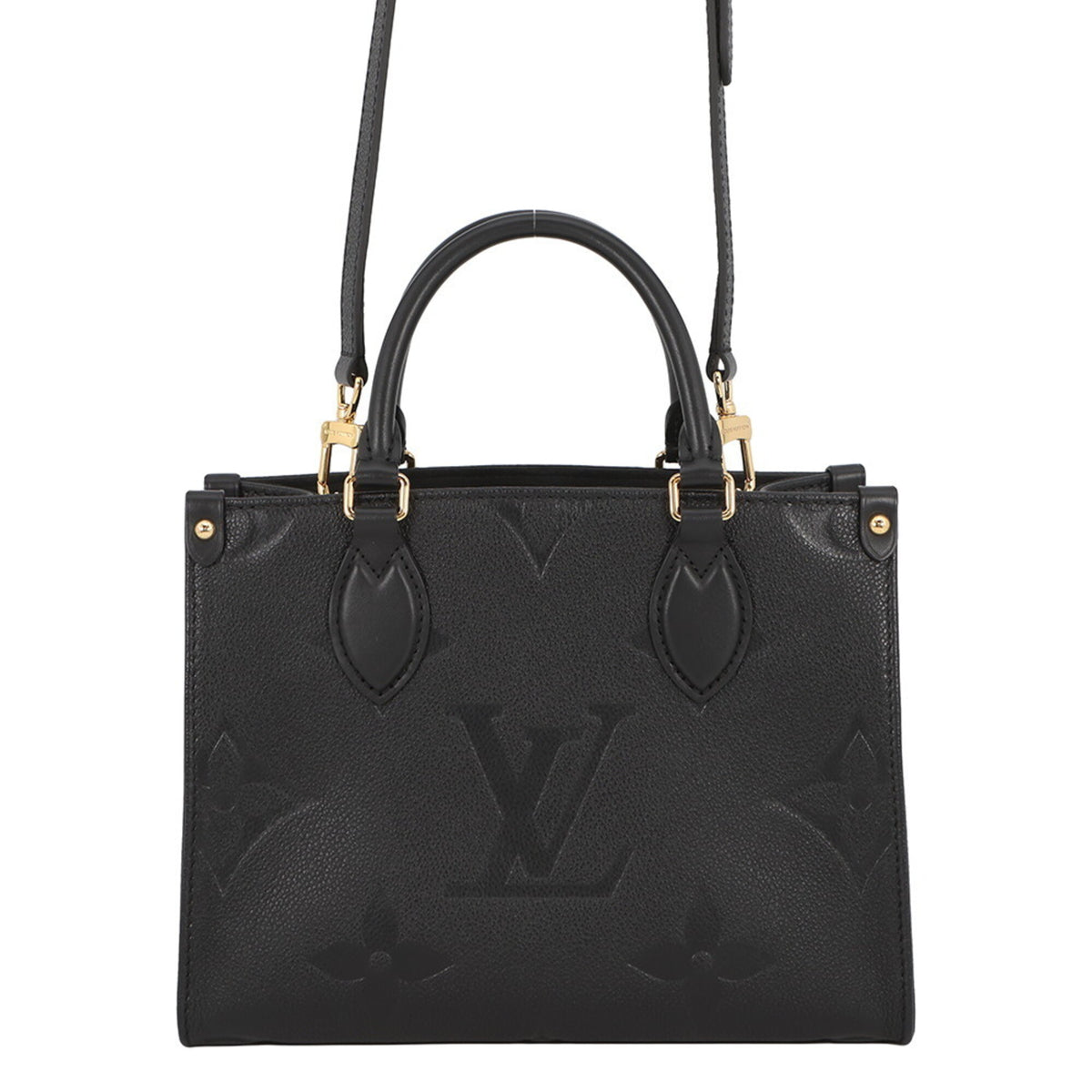 Louis Vuitton Black Monogram Noir Monogram Empreinte Handbag (Pre-Owned)
