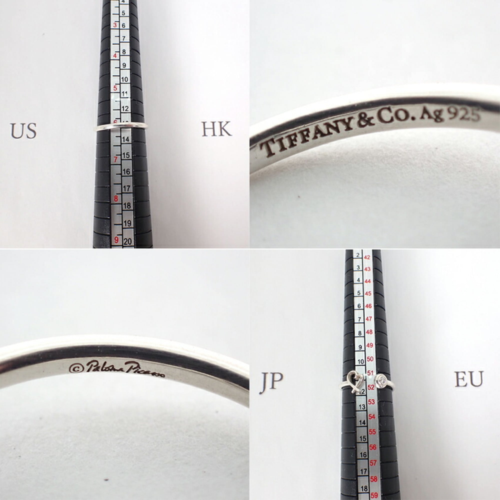 Tiffany Sterling Silver 925 Band Ring (Pre-Owned)