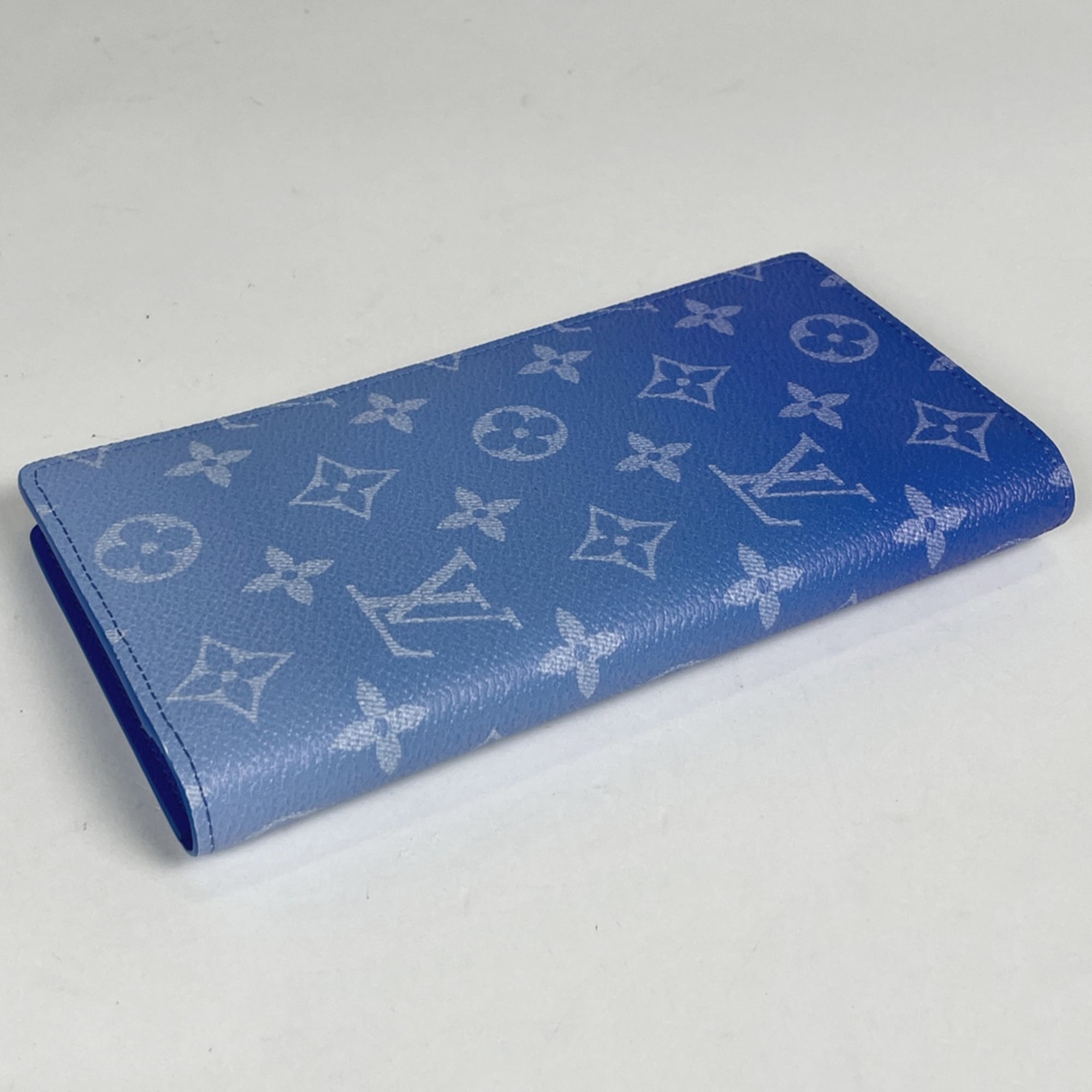 Louis Vuitton Monogram Blue Monogram Long Wallet (Bi-Fold) (Pre-Owned)