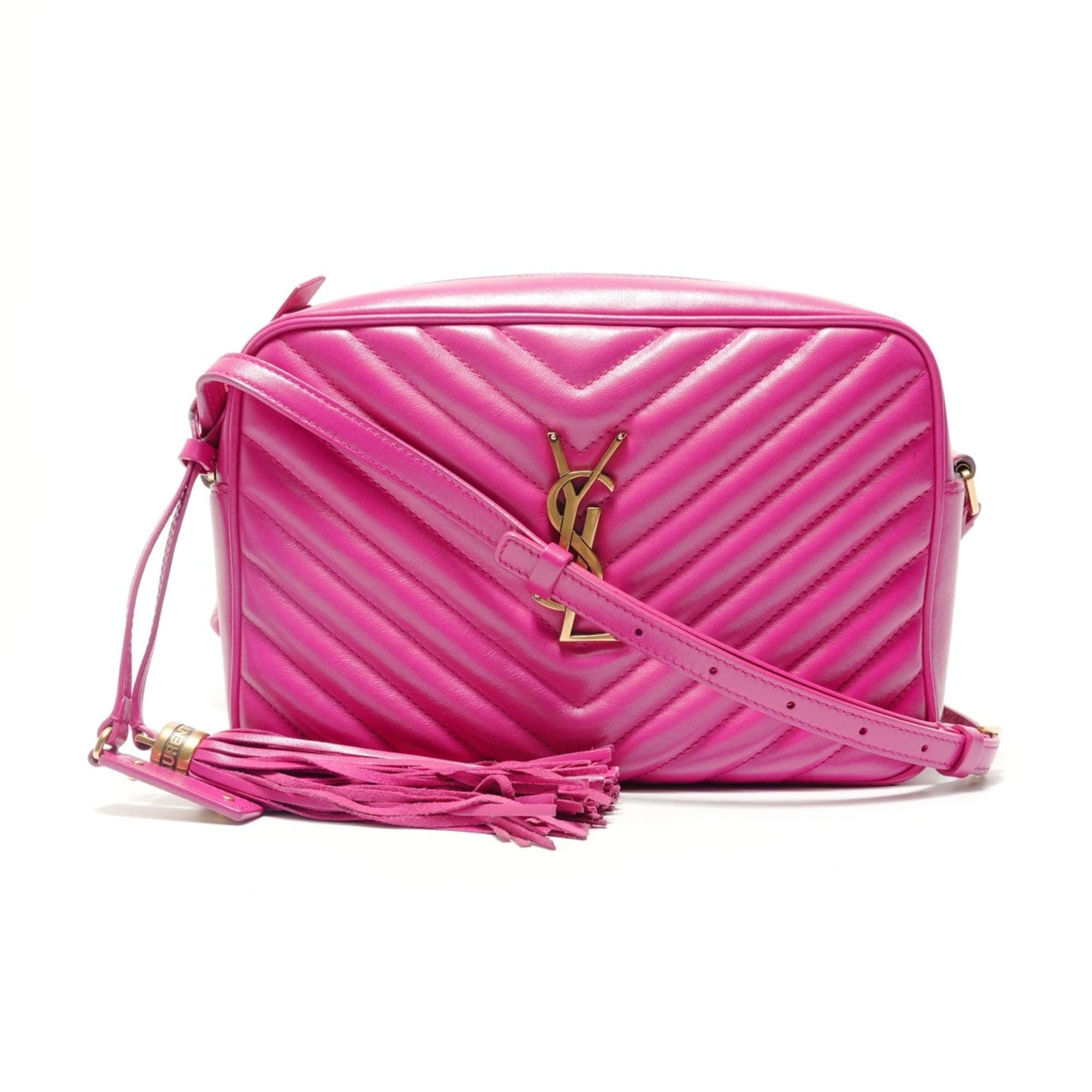 Yves Saint Laurent Pink Quilting Shoulder Bag (Pre-Owned)