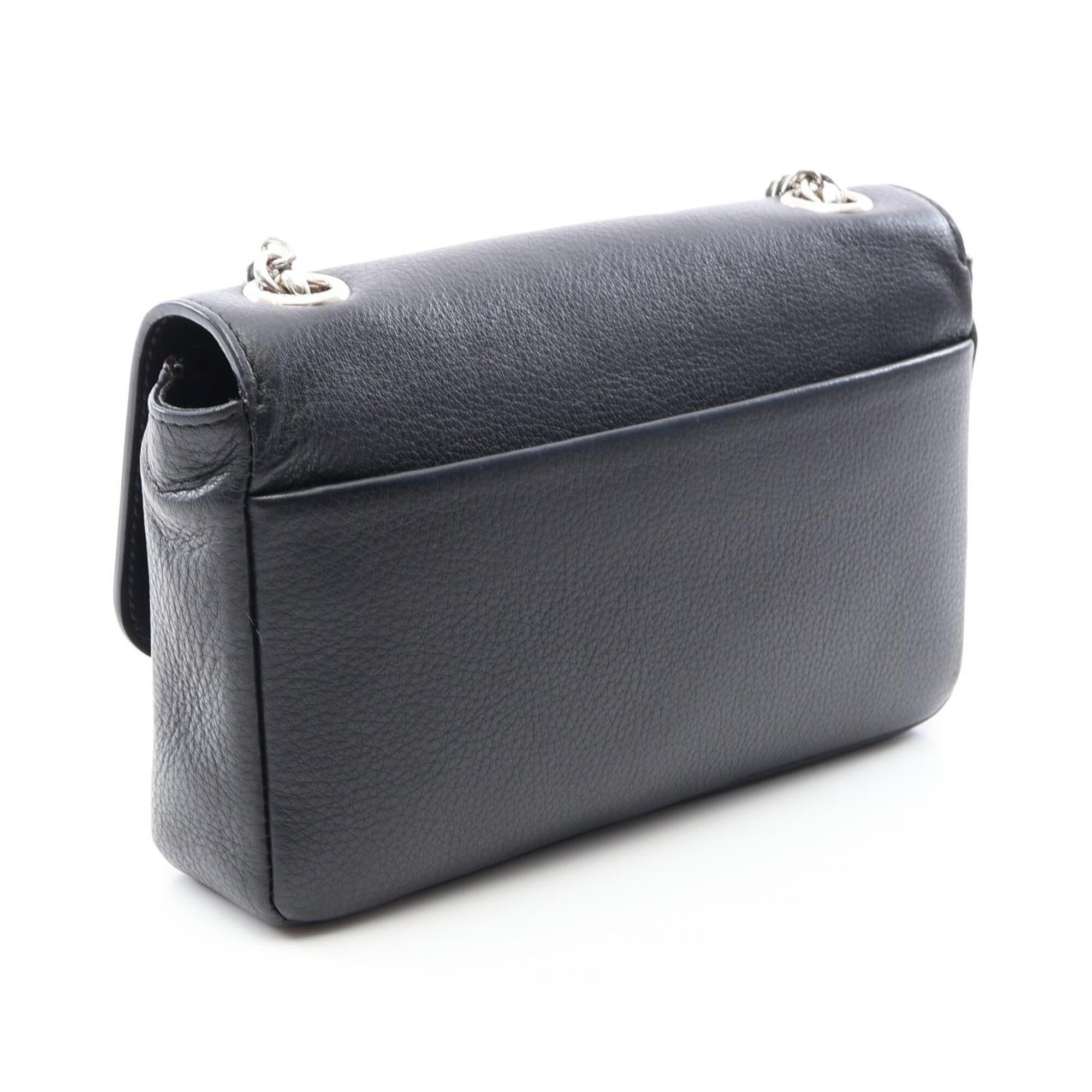 Balenciaga Black Leather Handbag Shoulder Bag (Pre-Owned)