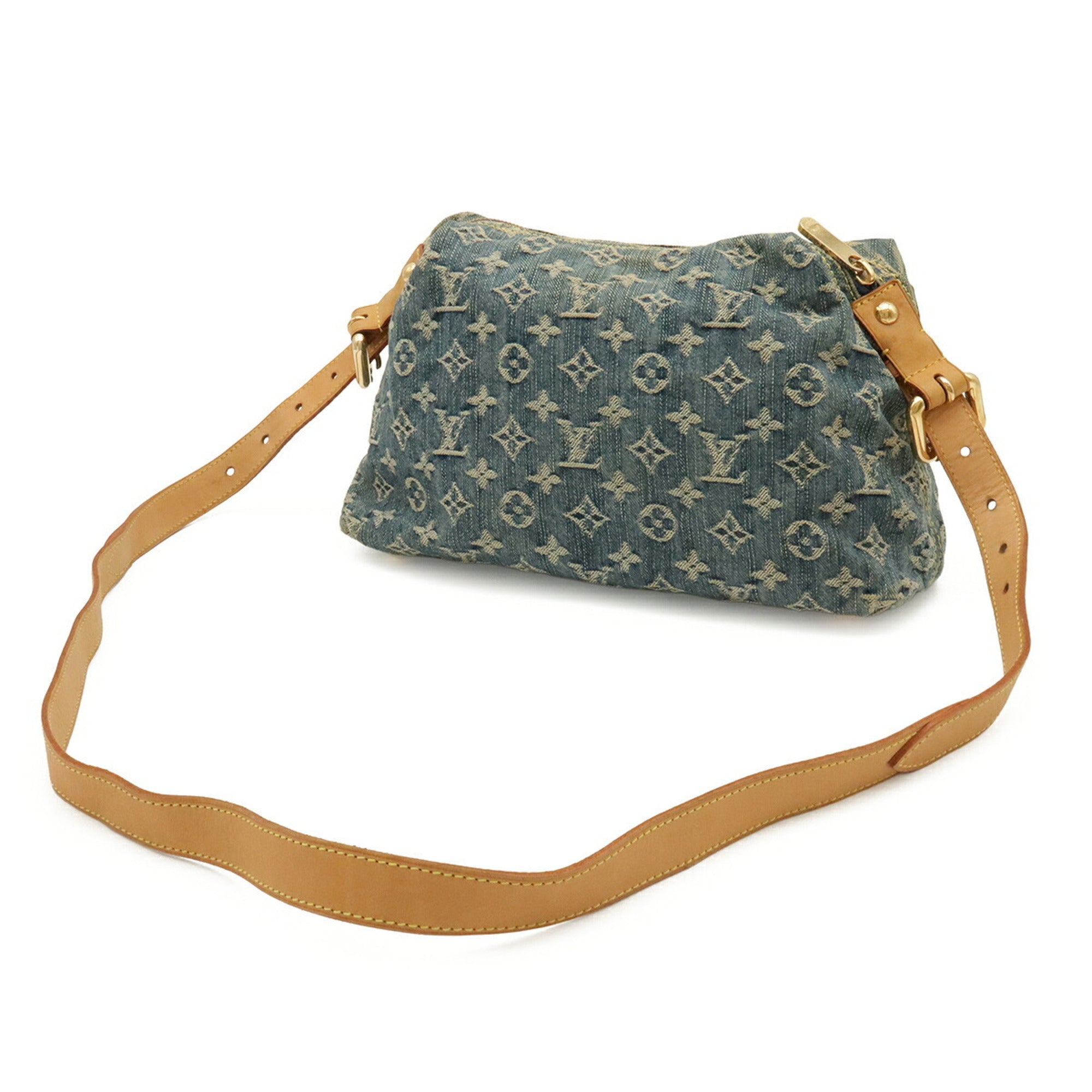Louis Vuitton Blue Monogram Monogram Denim Shoulder Bag (Pre-Owned)