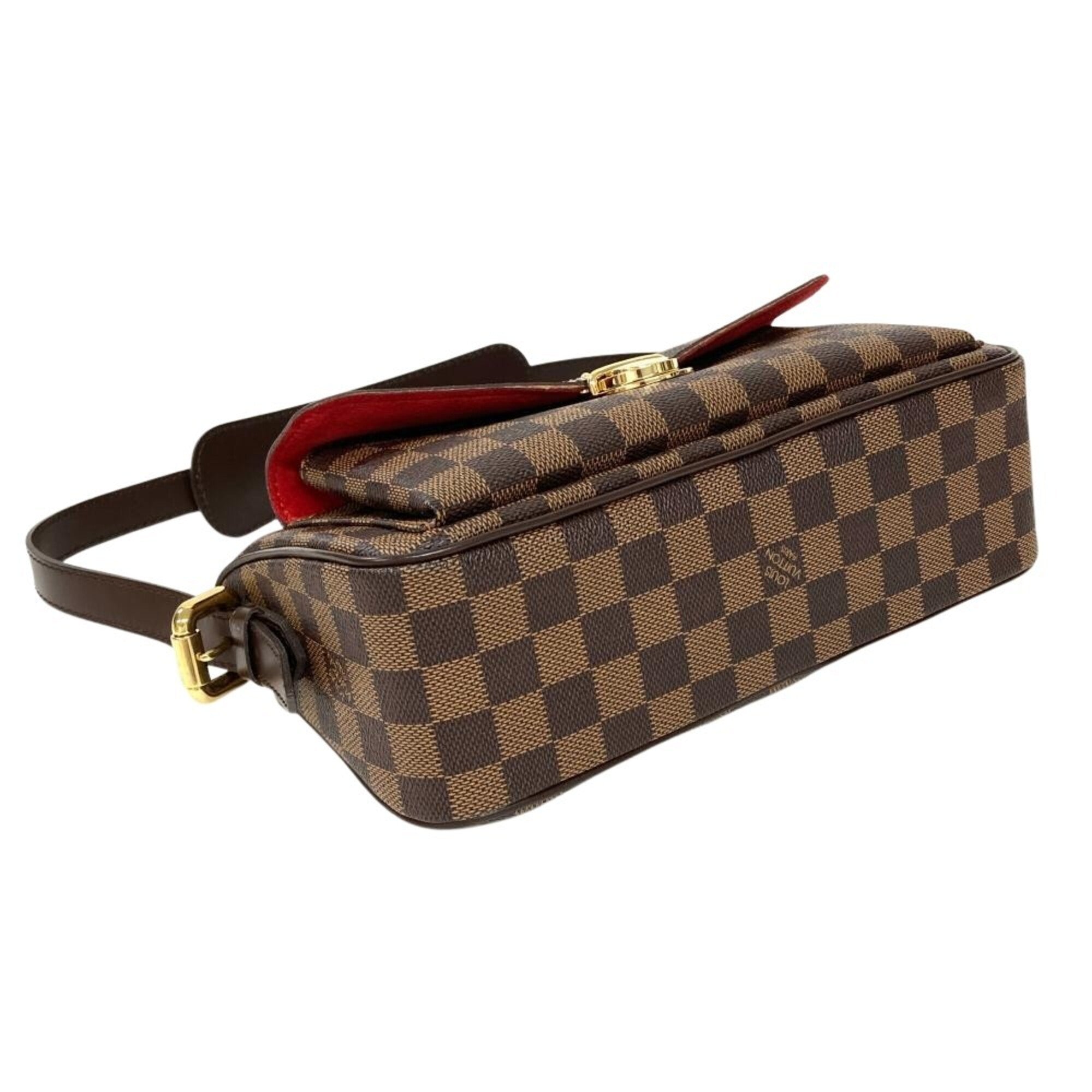 Louis Vuitton Damier Brown Damier Canvas Ebene Damier Canvas Shoulder Bag (Pre-Owned)