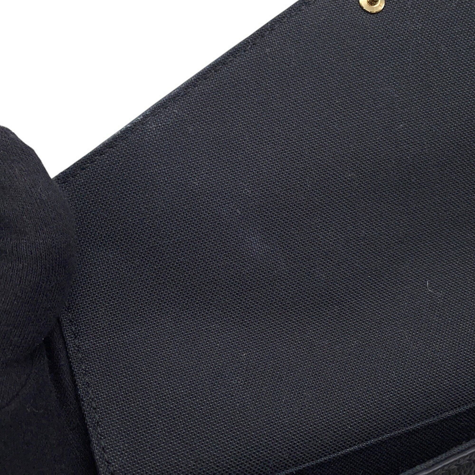 Louis Vuitton Noir Monogram Empreinte Chain/Shoulder Wallet (Pre-Owned)