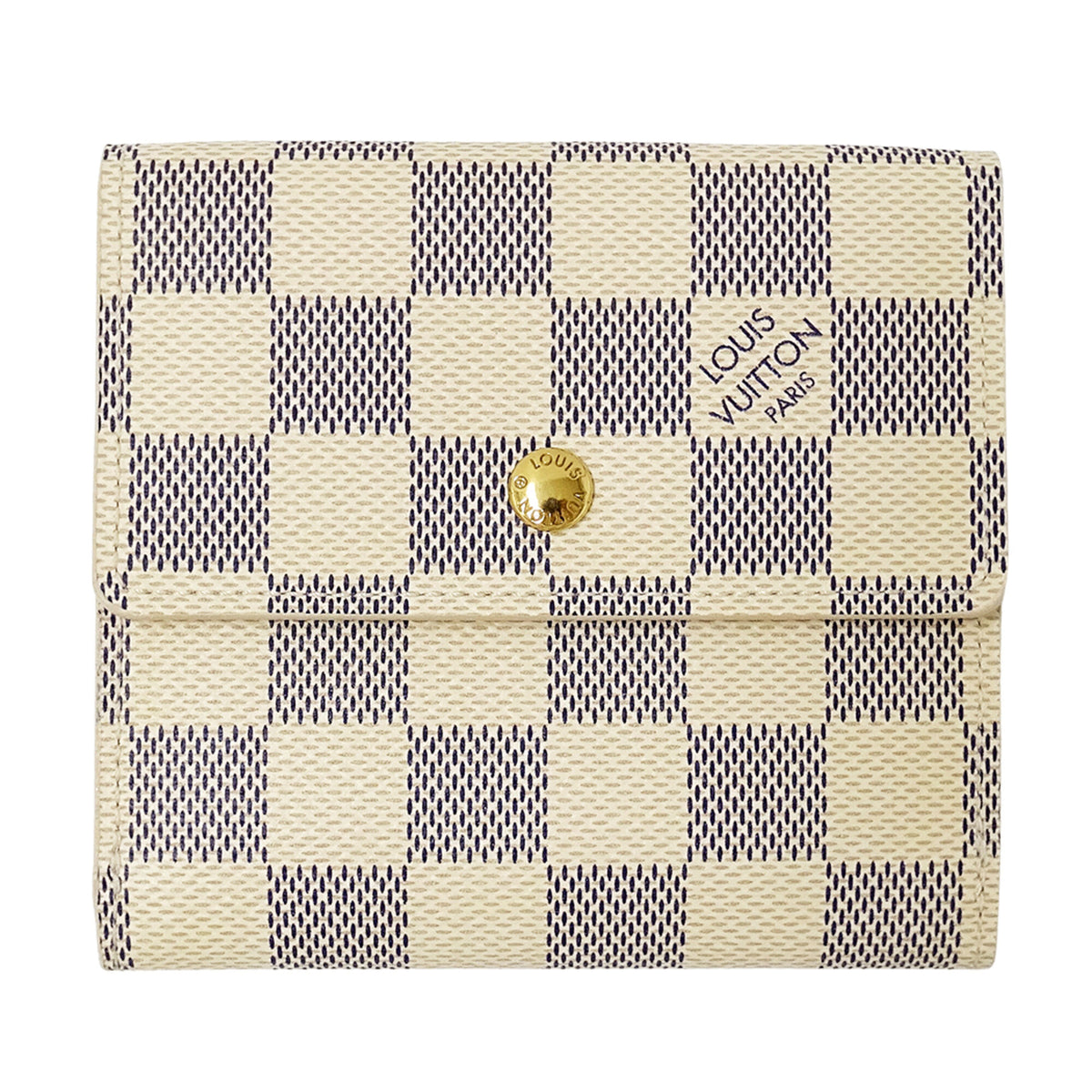 Louis Vuitton Damier Azur White Damier Azur Wallet (Bi-Fold) (Pre-Owned)