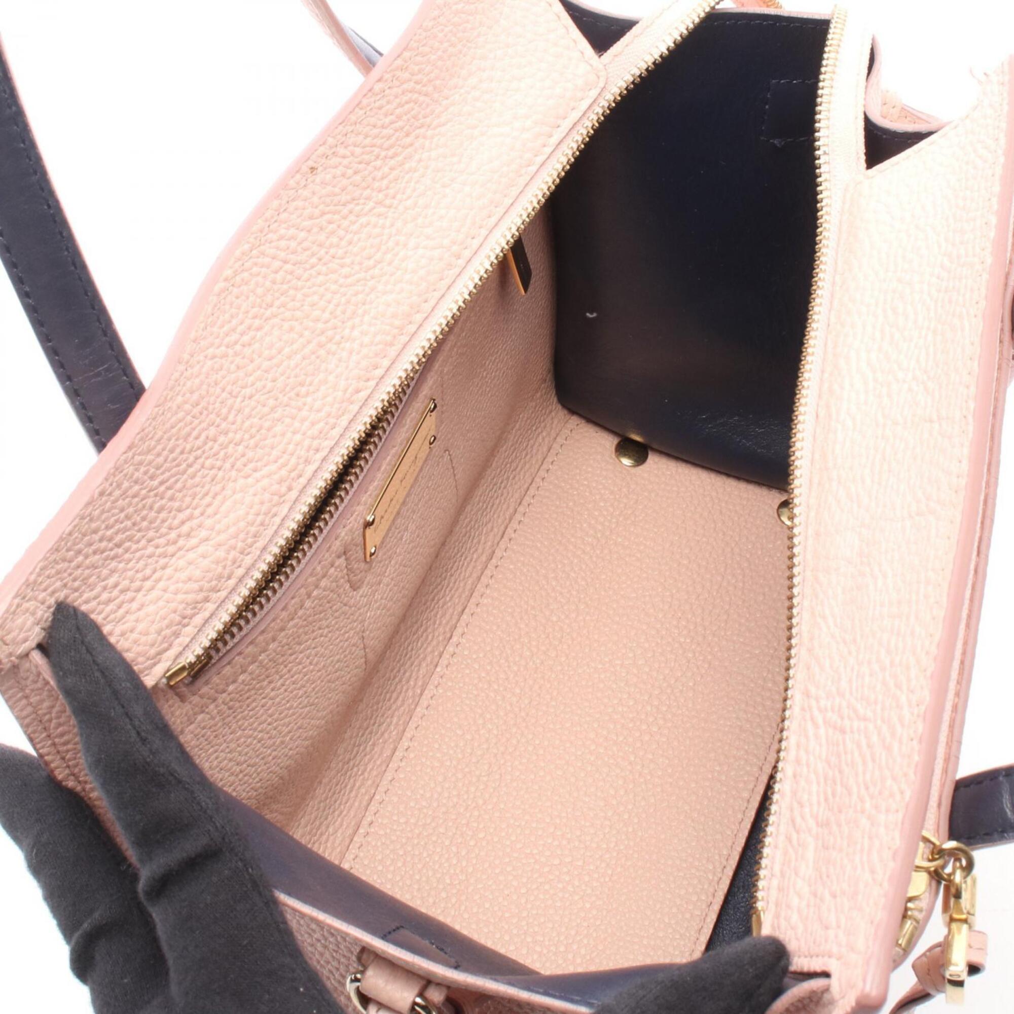 Salvatore Ferragamo Pink Leather Handbag (Pre-Owned)