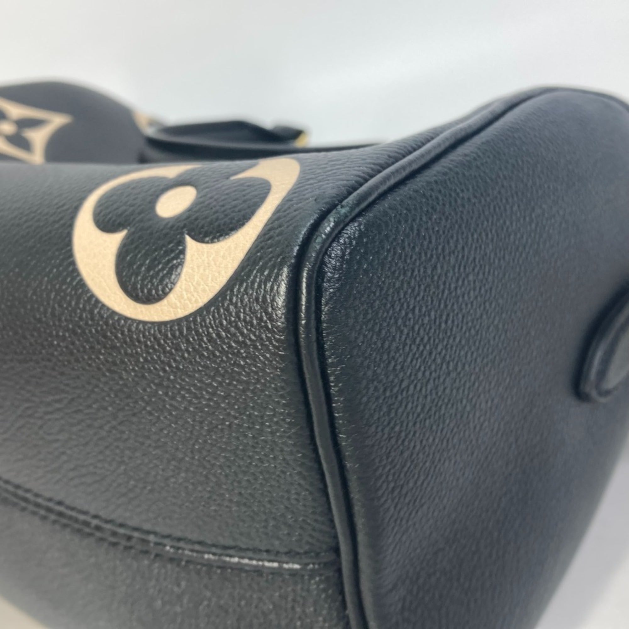Louis Vuitton Black Monogram Empreinte Boston Bag Handbag Shoulder Bag (Pre-Owned)