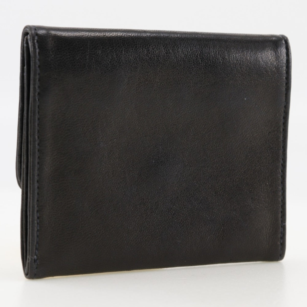 Chanel Black Leather Coin Purse/Coin Case (Pre-Owned)