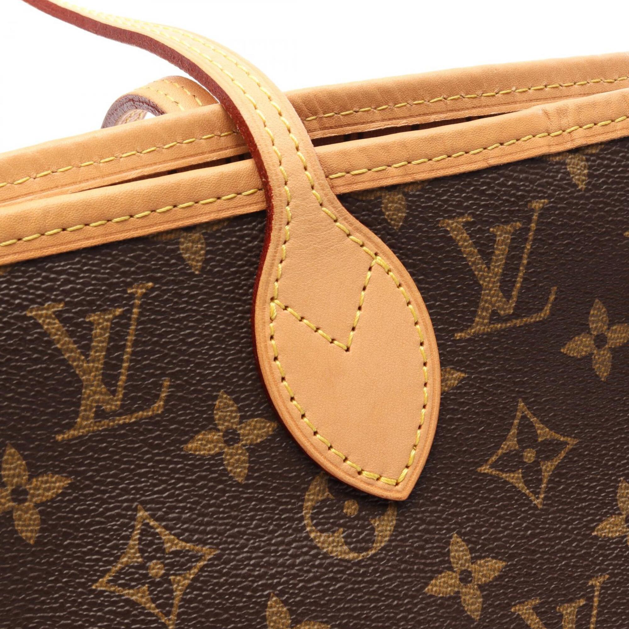 Louis Vuitton Brown Coated Canvas Pvc Monogram Leather Handbag Tote Bag (Pre-Owned)