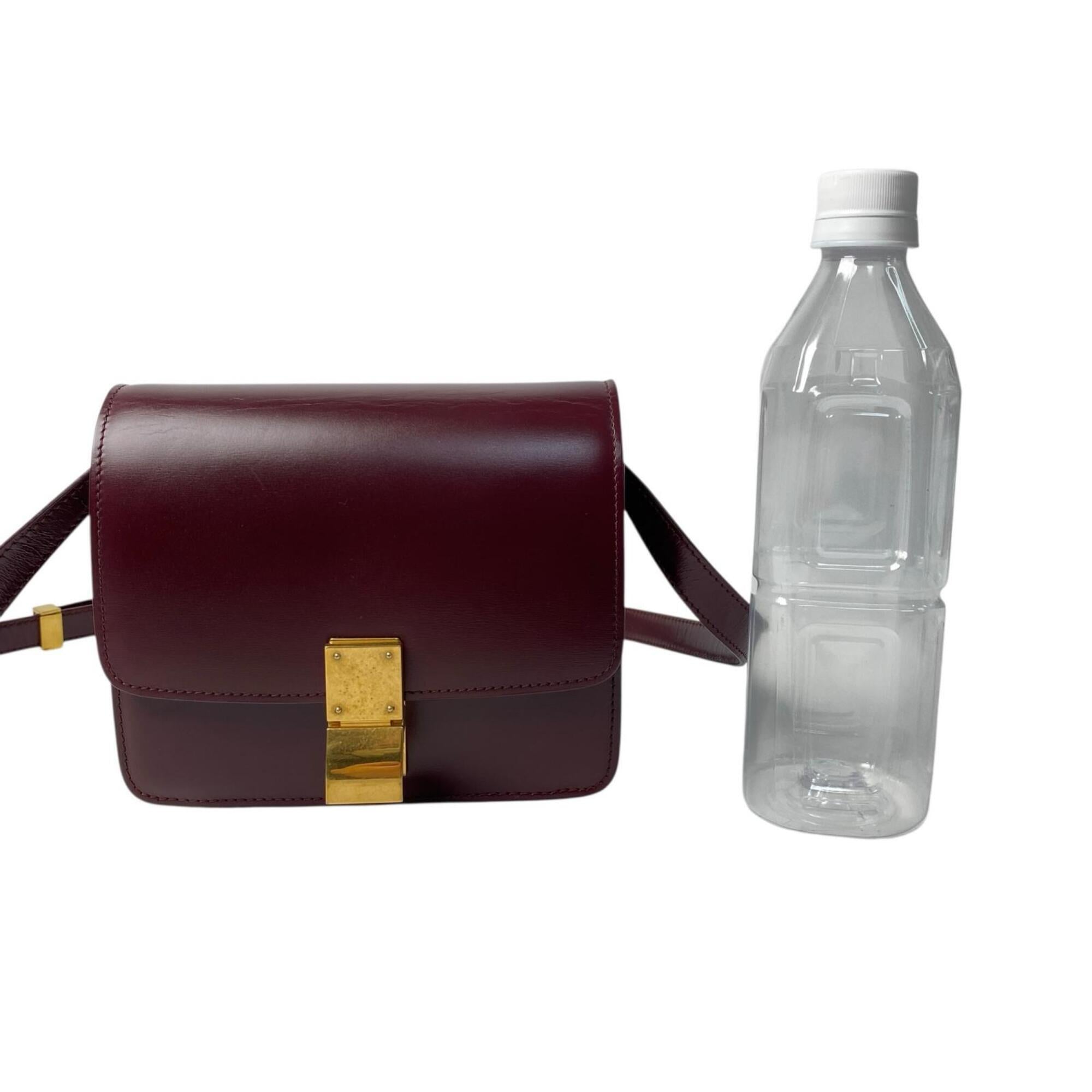 Celine Bordeaux Leather Shoulder Bag (Pre-Owned)