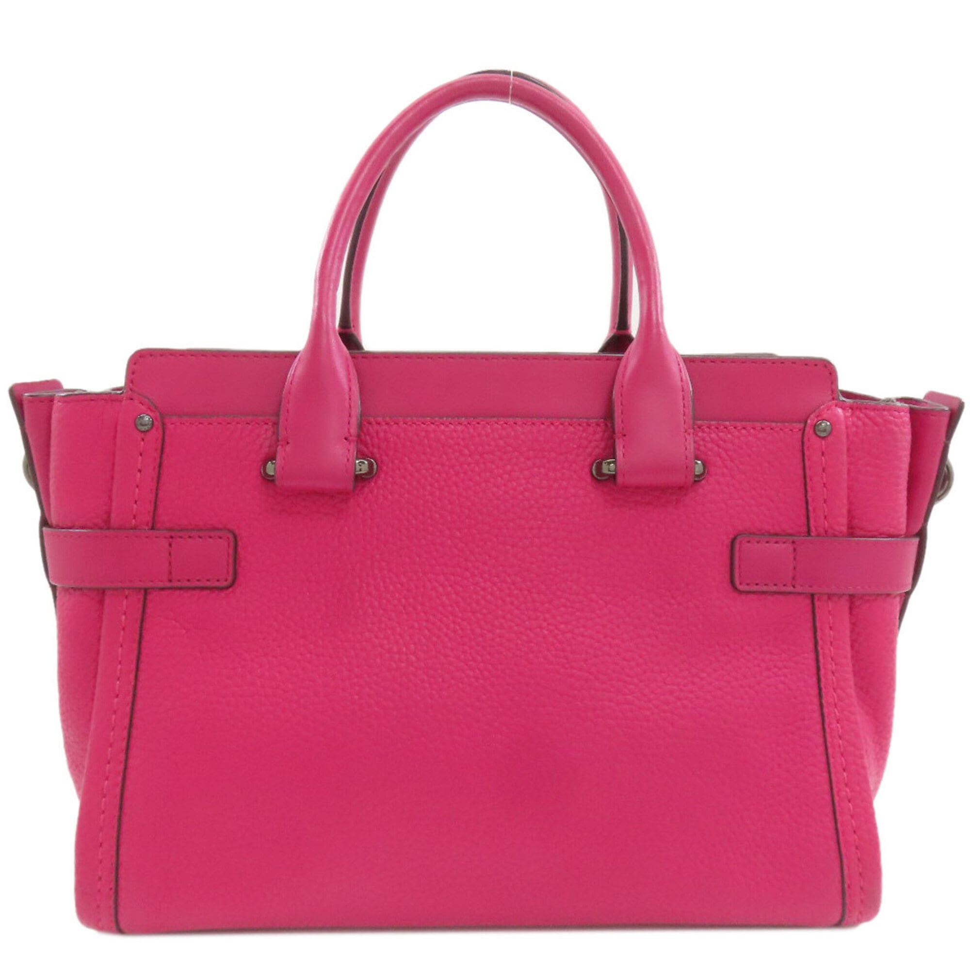 Coach Pink Leather Handbag (Pre-Owned)