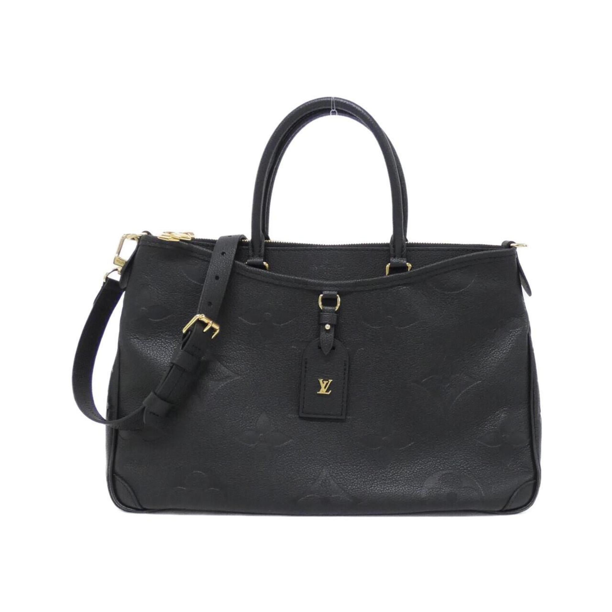 Louis Vuitton Black Leather Handbag (Pre-Owned)