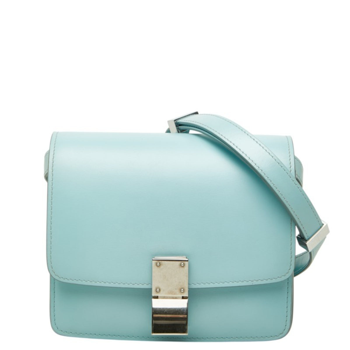 Celine Blue Leather Shoulder Bag (Pre-Owned)