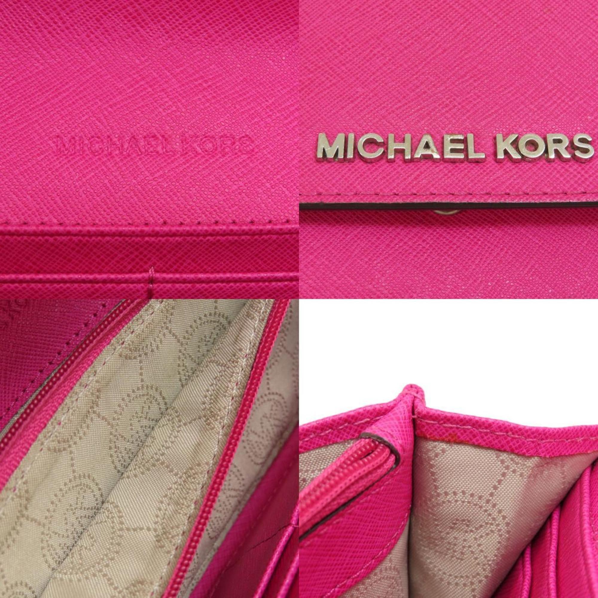 Michael Kors Pink Pvc Chain/Shoulder Wallet (Pre-Owned)