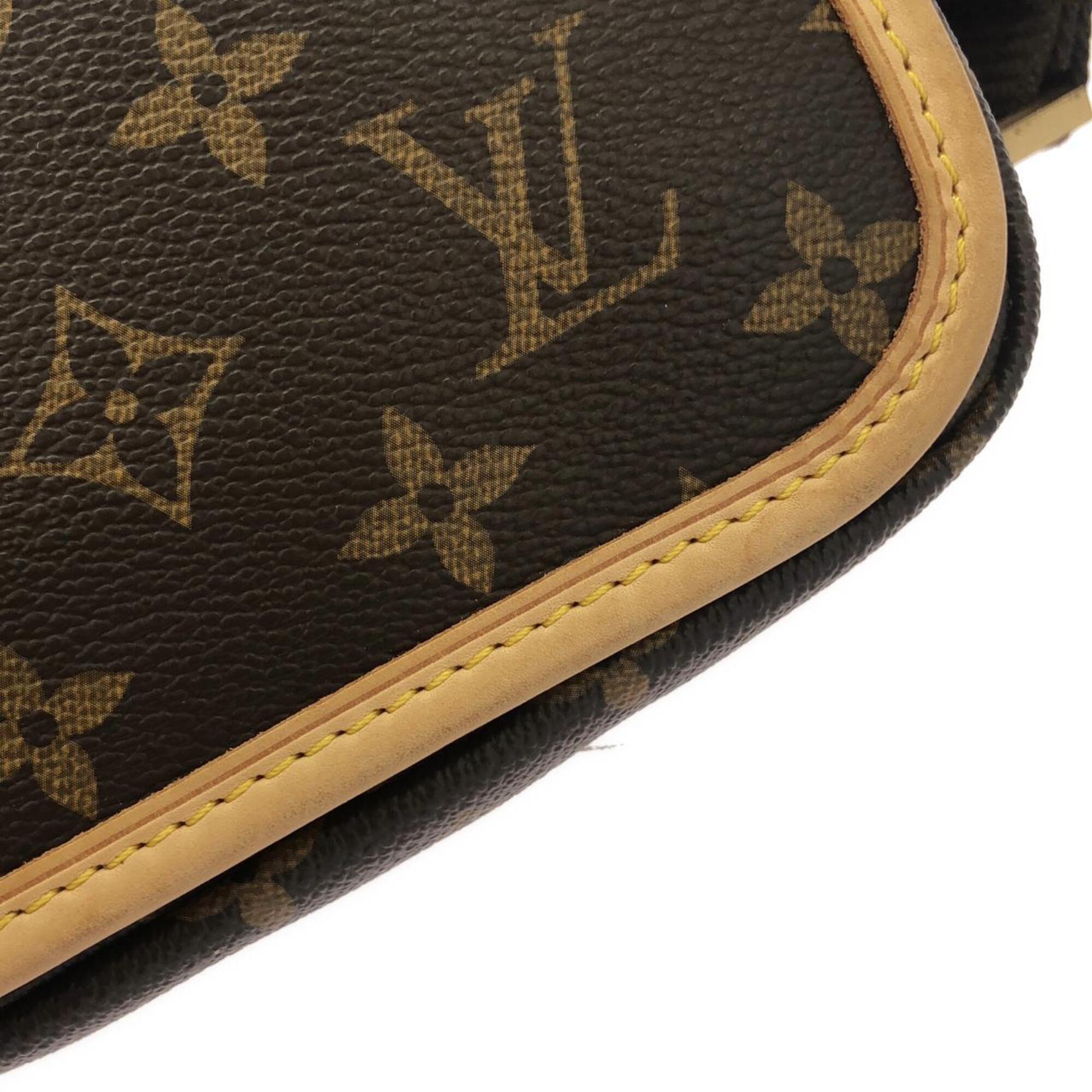 Louis Vuitton Marron Coated Canvas Shoulder Bag (Pre-Owned)