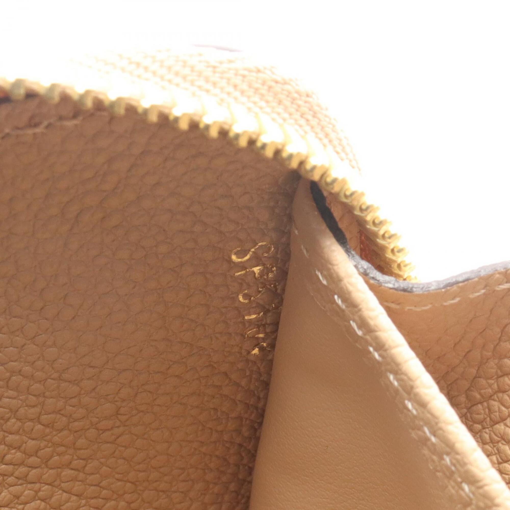 Louis Vuitton Monogram Empreinte Beige Leather Long Wallet (Bi-Fold) (Pre-Owned)
