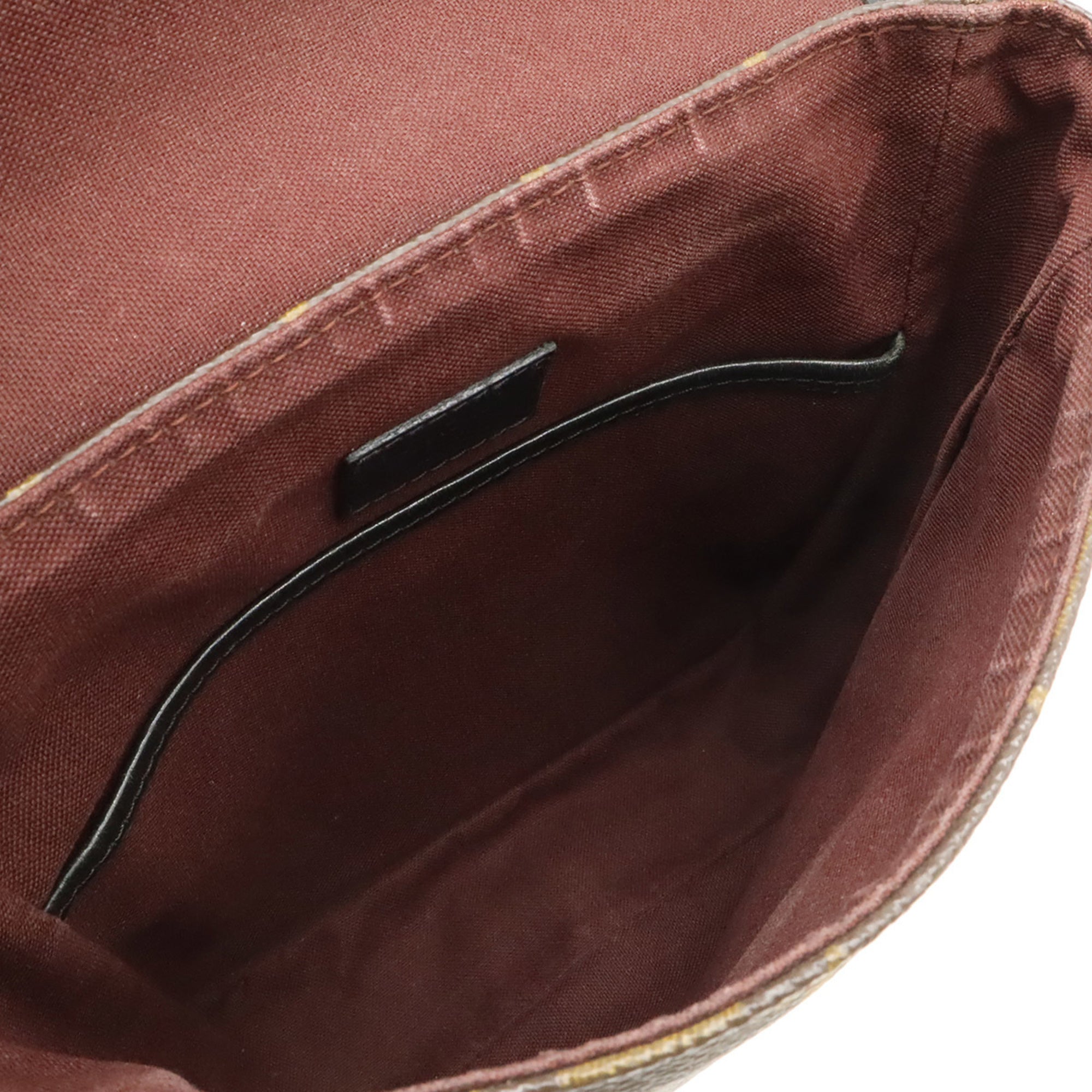 Louis Vuitton Monogram Black Brown Monogram Leather Shoulder Bag (Pre-Owned)