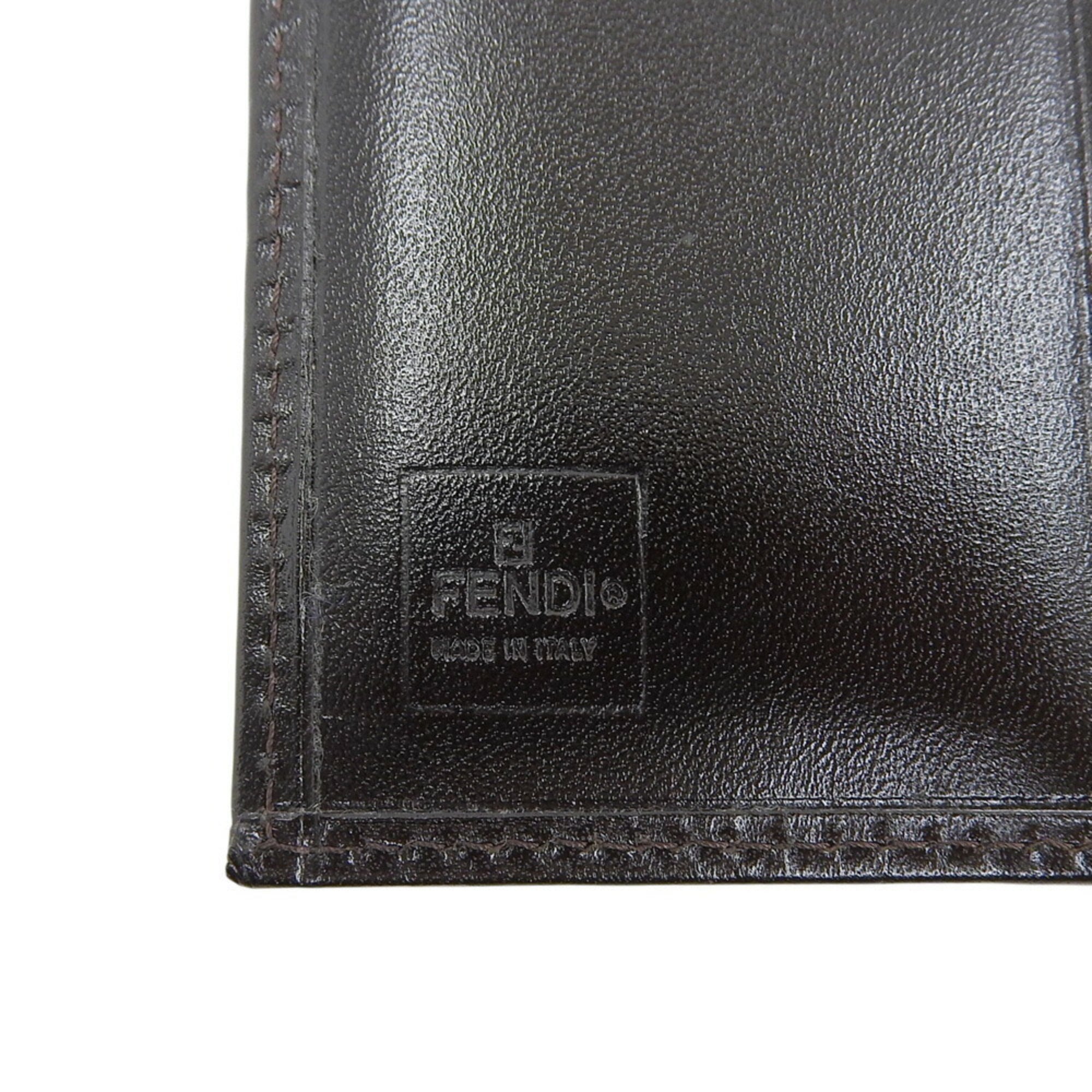 Fendi Brown Canvas Long Wallet (Bi-Fold) (Pre-Owned)