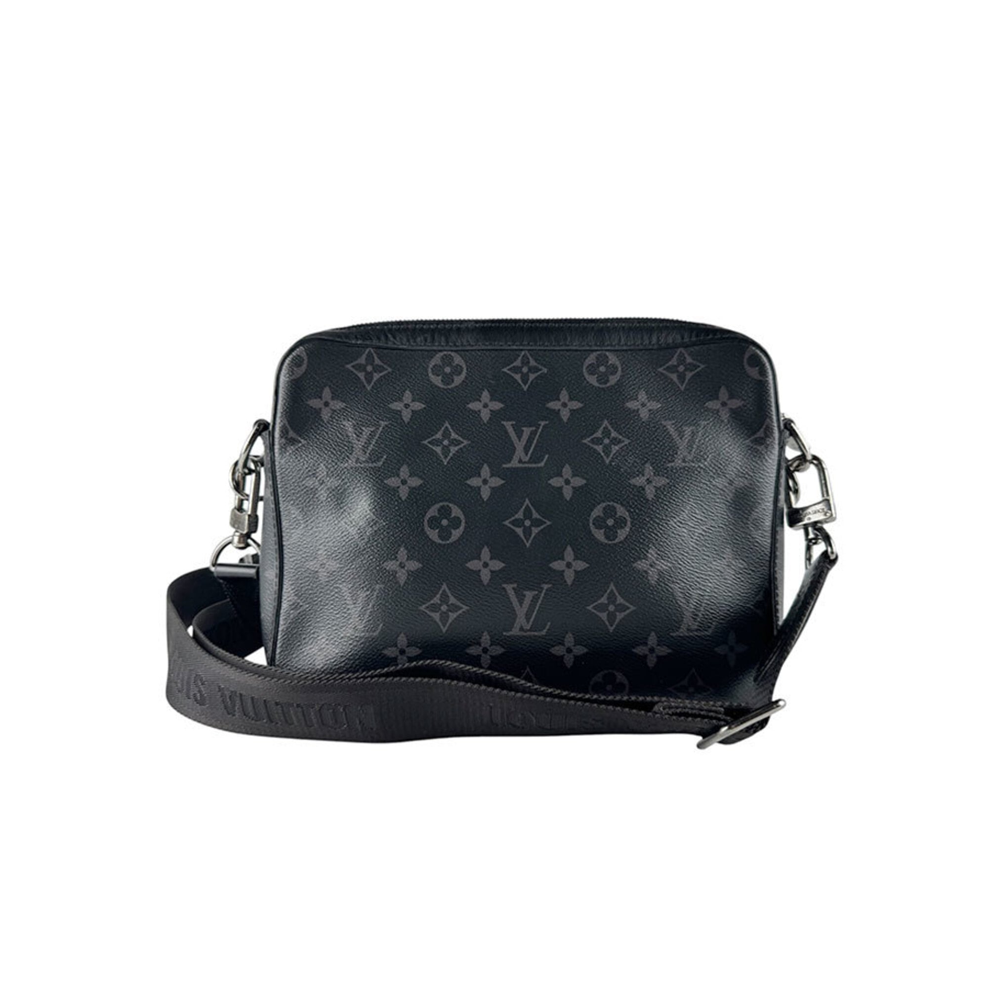 Louis Vuitton Black Gray Monogram Eclipse Monogram Eclipse Shoulder Bag (Pre-Owned)