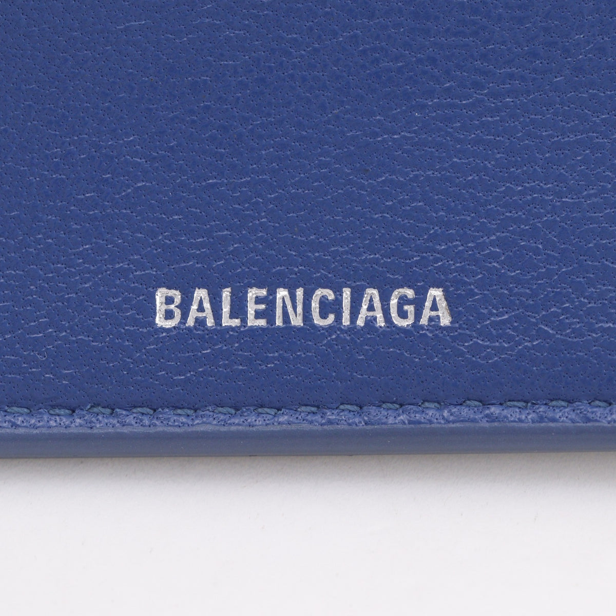 Balenciaga Blue Leather Wallet (Bi-Fold) (Pre-Owned)