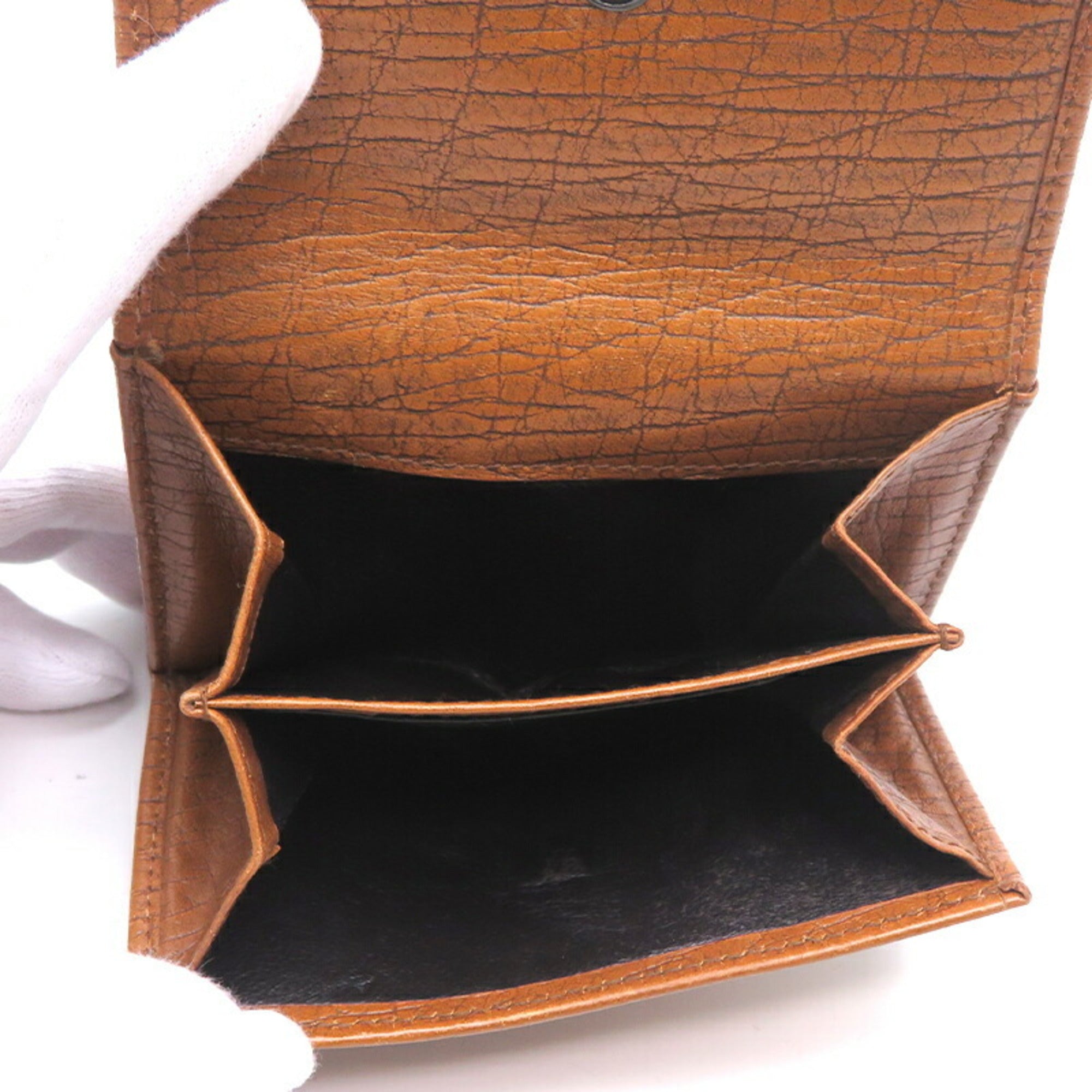Gucci Bamboo Camel Bamboo Leather Wallet (Bi-Fold) (Pre-Owned)