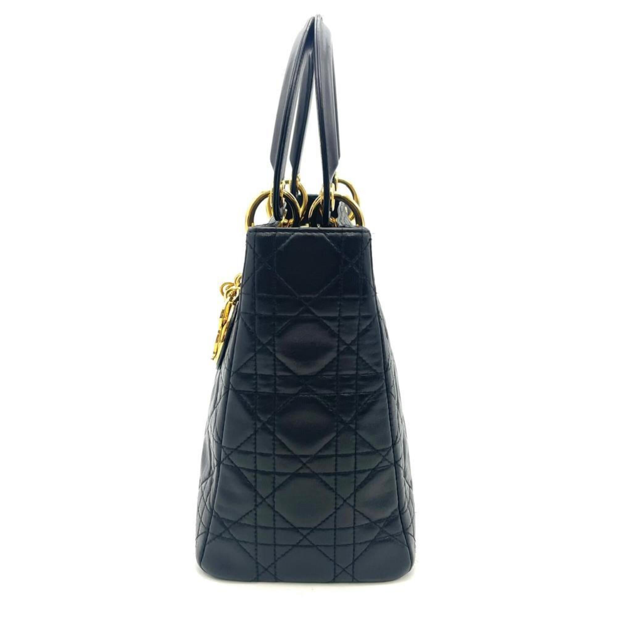 Christian Dior Black Leather Handbag (Pre-Owned)