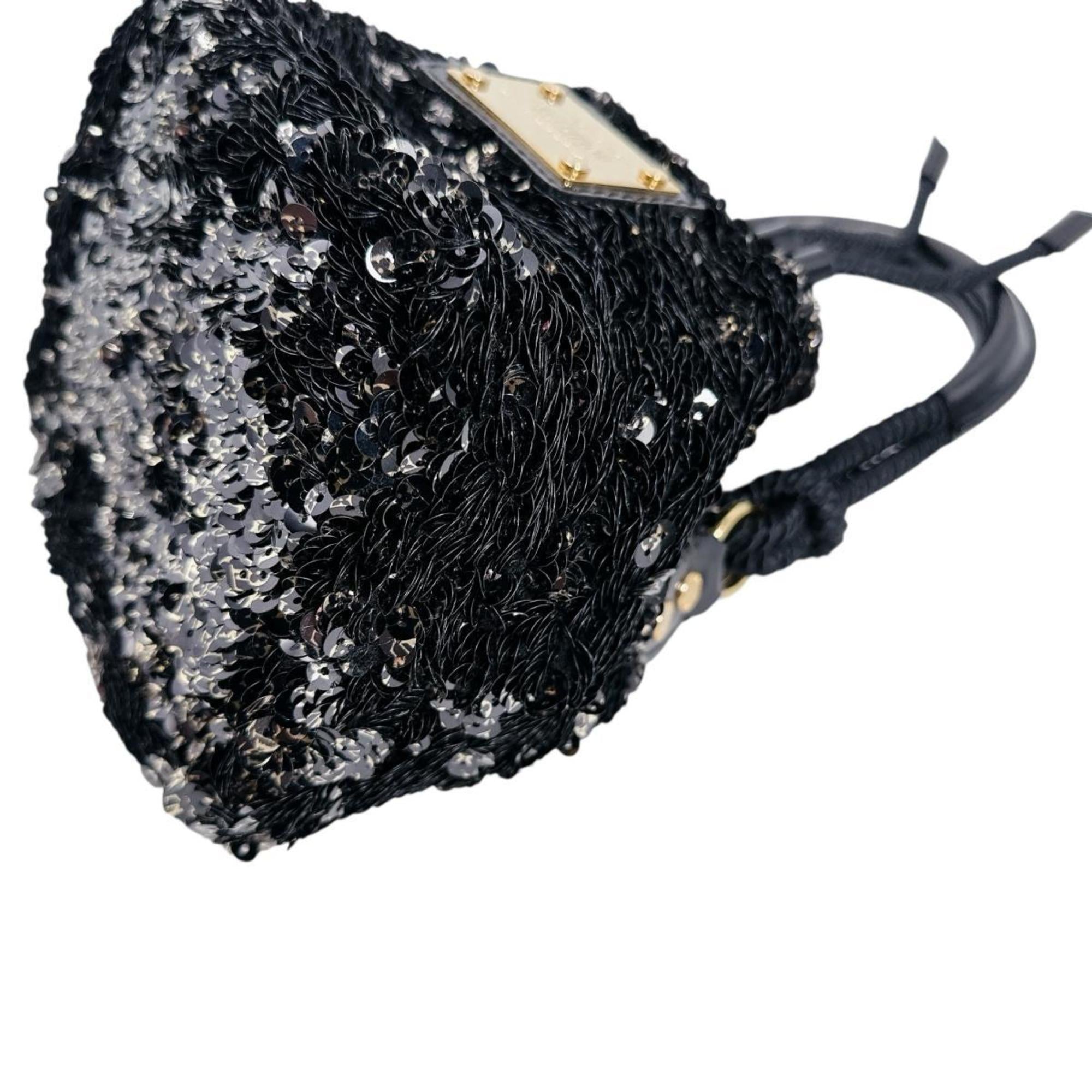 Louis Vuitton Black Spangles Handbag (Pre-Owned)
