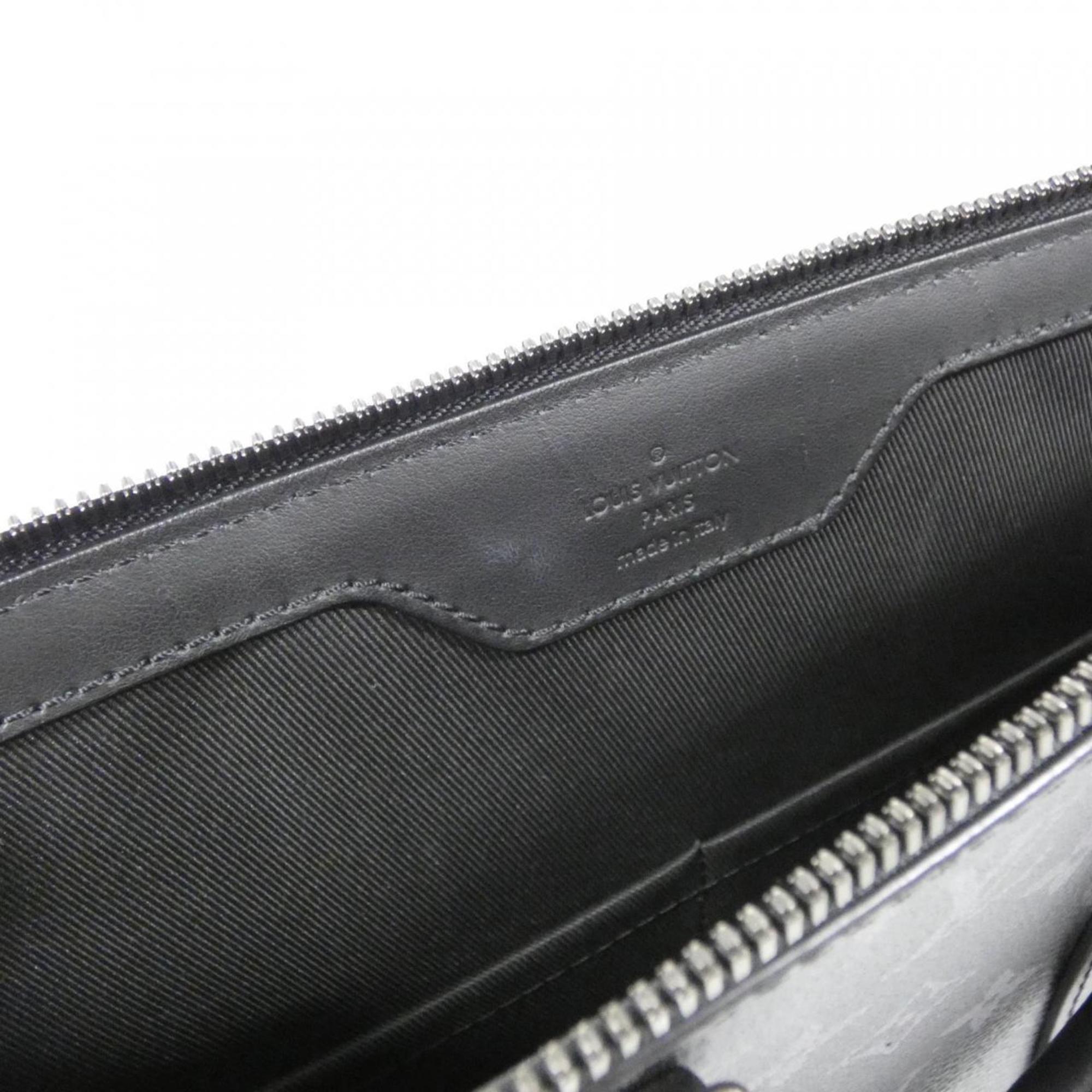 Louis Vuitton Black Coated Canvas Handbag (Pre-Owned)