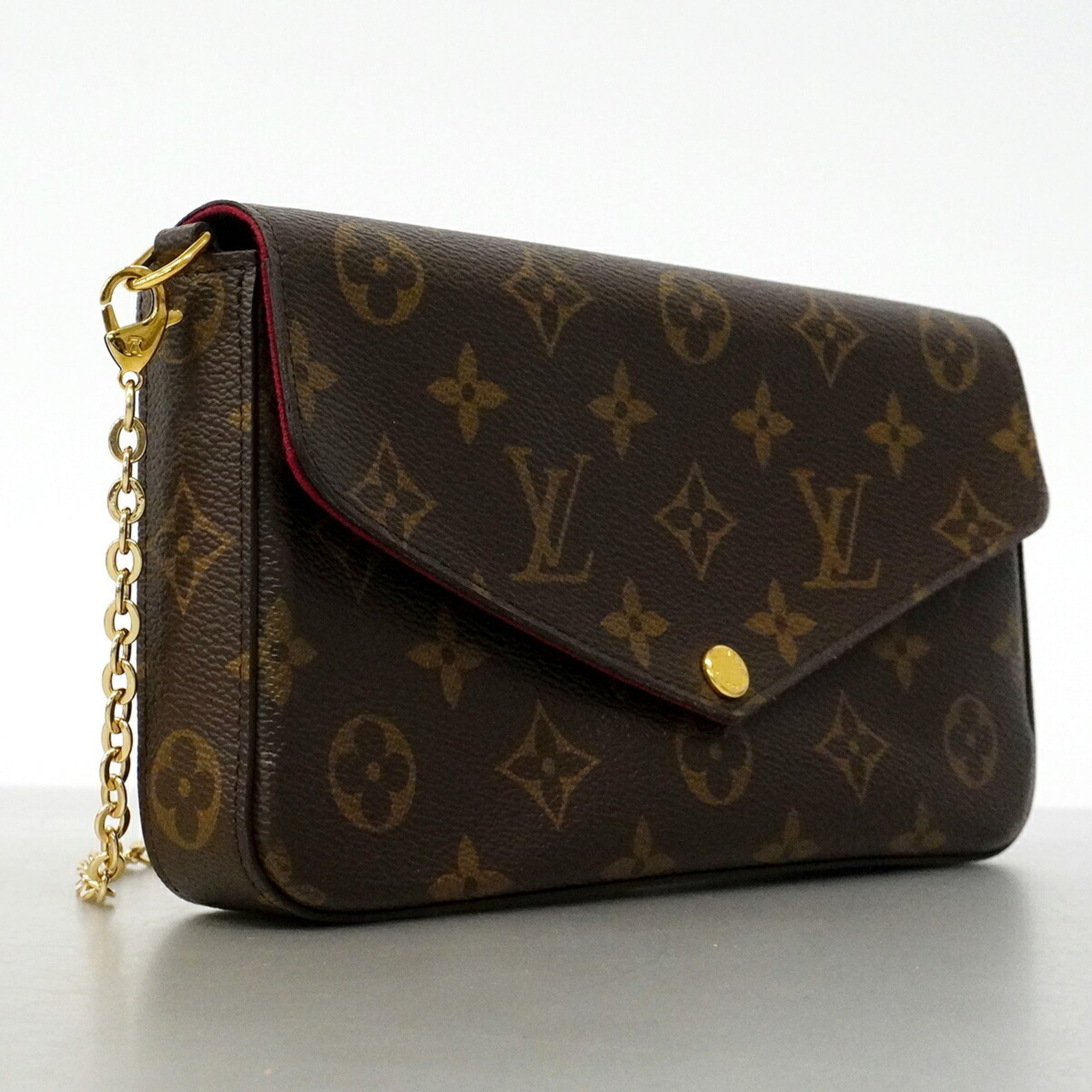 Louis Vuitton Fuchsia Chain/Shoulder Wallet (Pre-Owned)