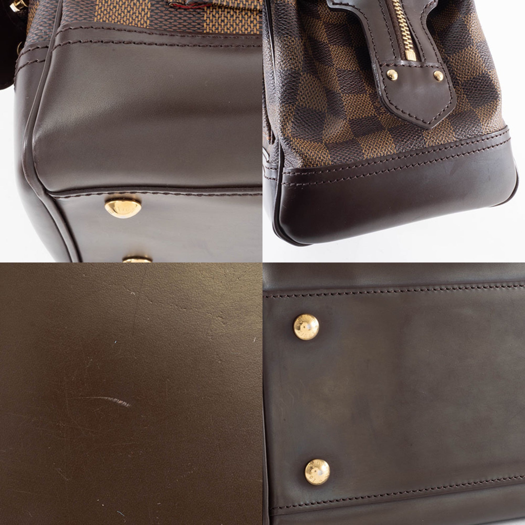 Louis Vuitton Damier Canvas Ebene Damier Canvas Handbag (Pre-Owned)