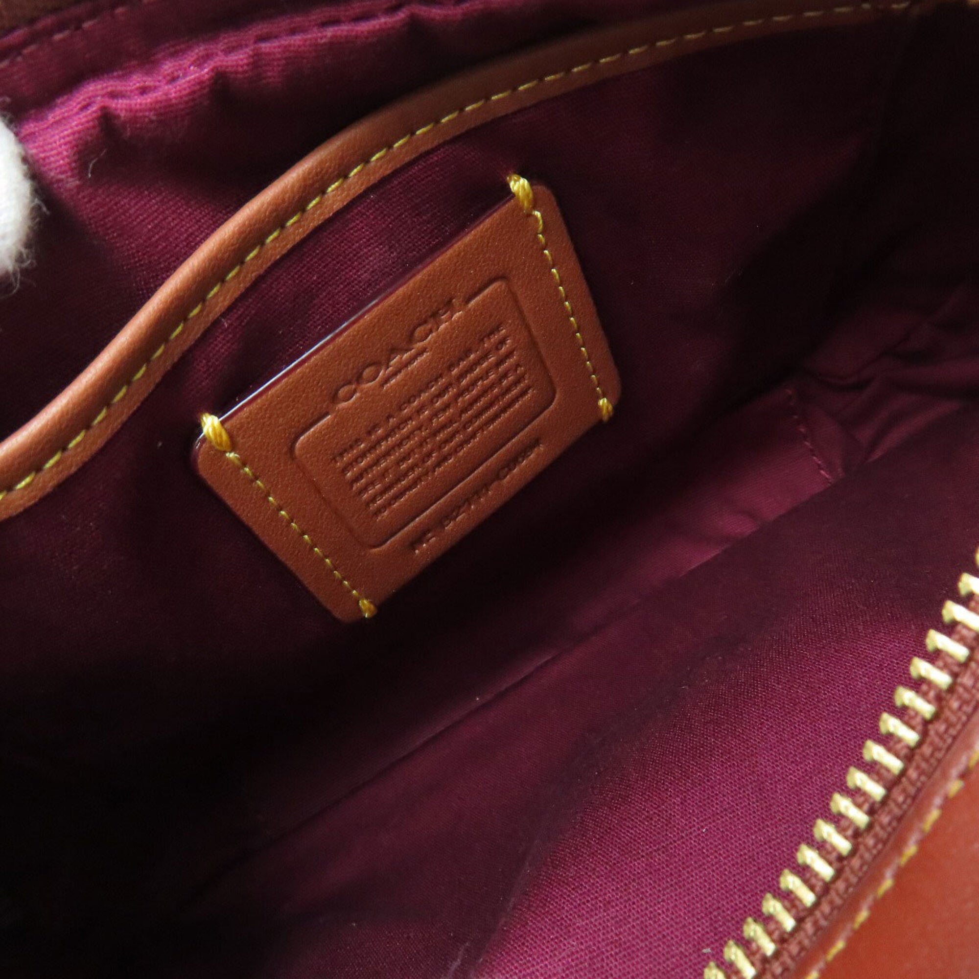 Coach Brown Pvc Shoulder Bag (Pre-Owned)