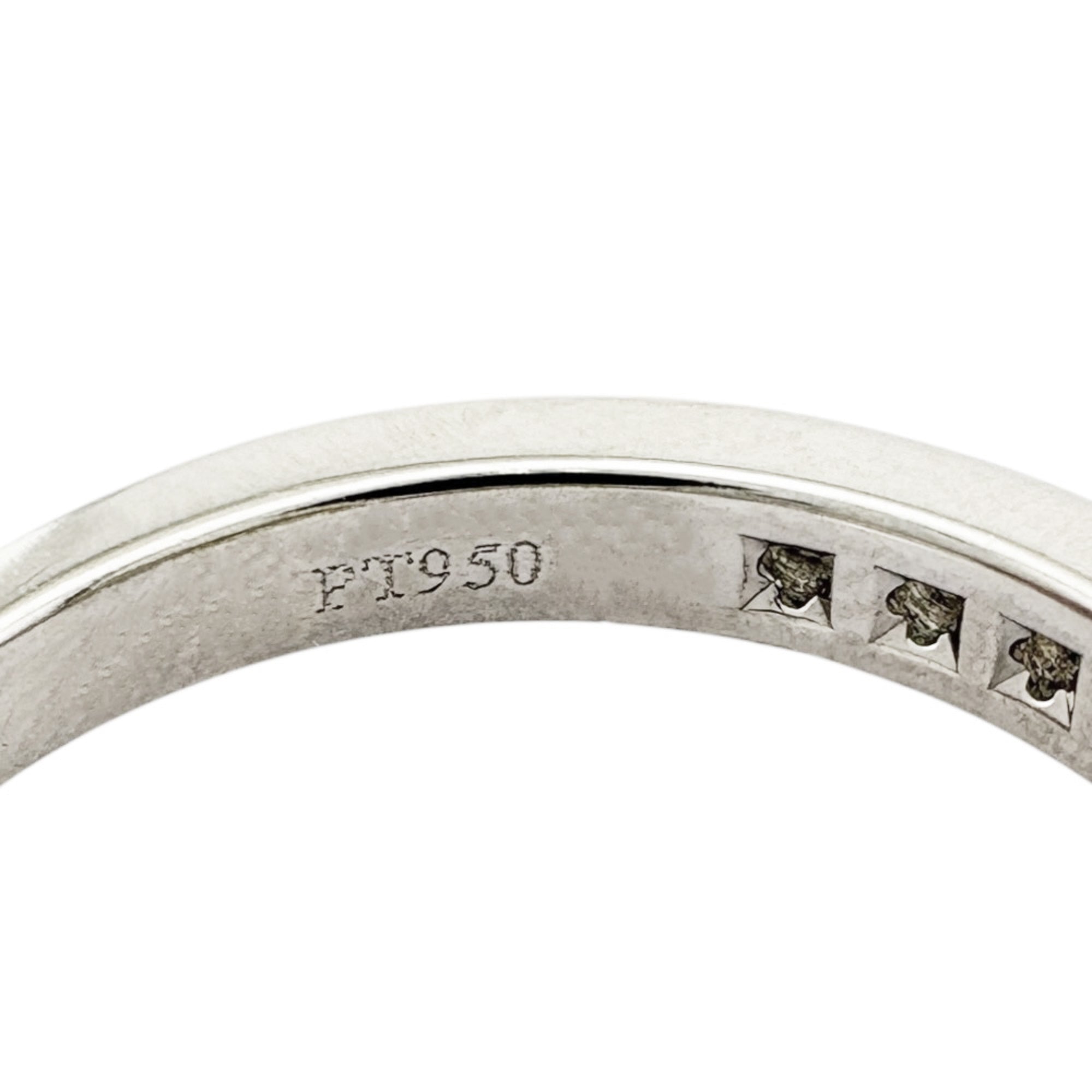 Tiffany Silver Platinum 950 Band Ring (Pre-Owned)