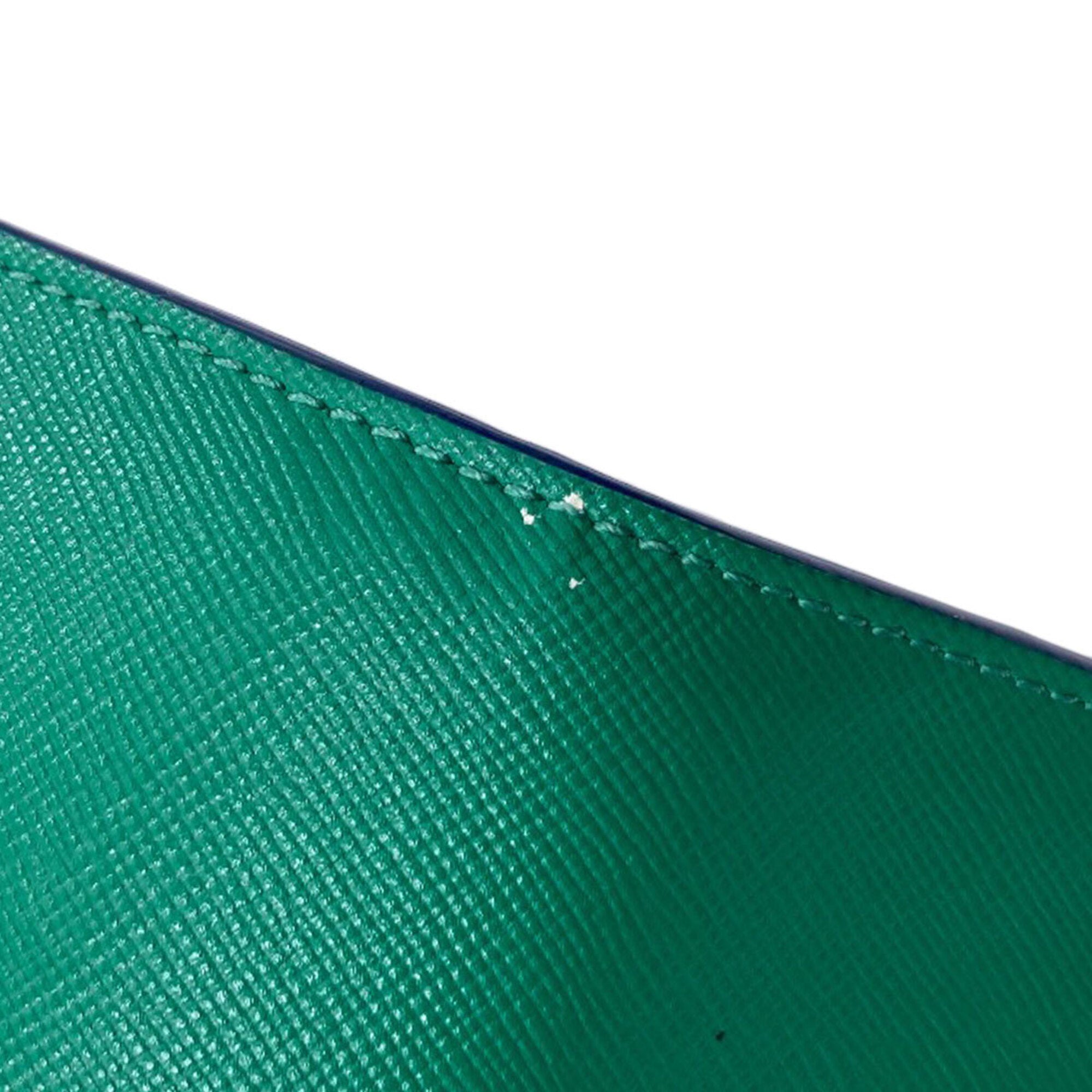Marni Black Green White Leather Wallet (Bi-Fold) (Pre-Owned)