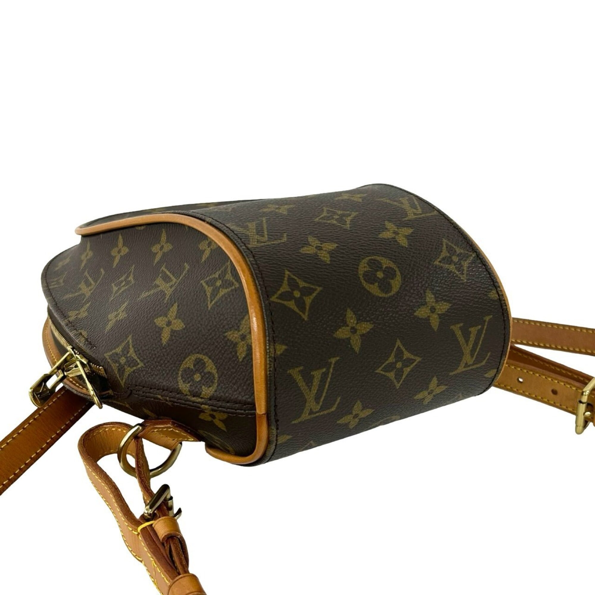 Louis Vuitton Brown Leather Pvc Backpack (Pre-Owned)