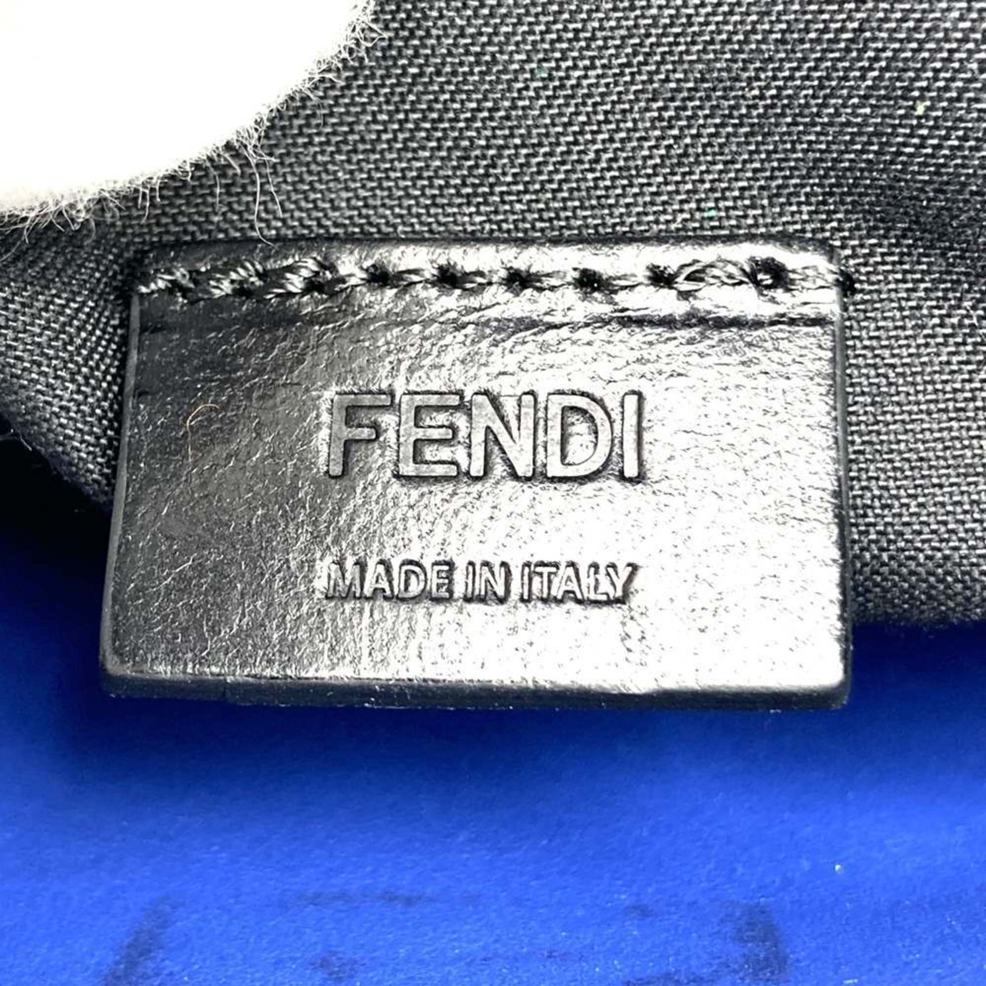 Fendi Blue Leather Clutch Bag Pouch (Pre-Owned)