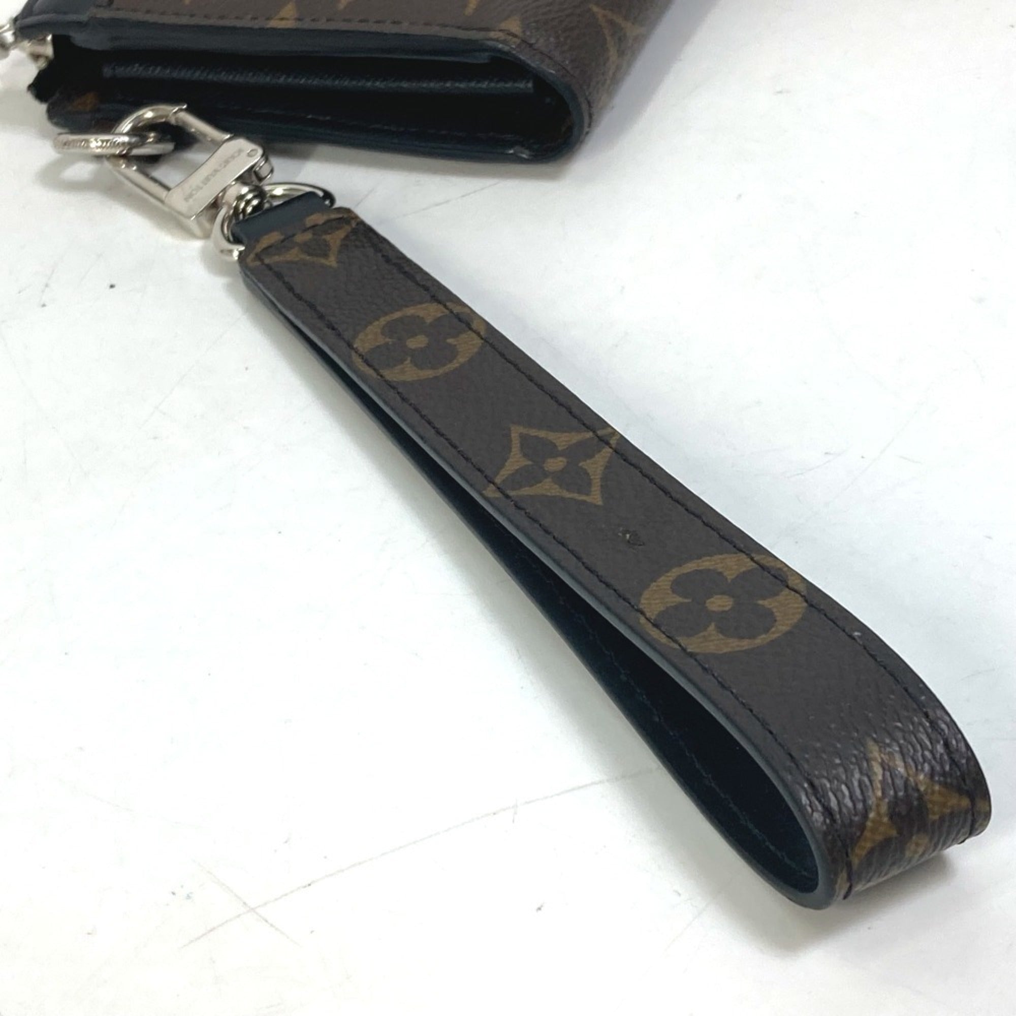 Louis Vuitton Monogram Macassar Black Brown Monogram Long Wallet (Bi-Fold) (Pre-Owned)
